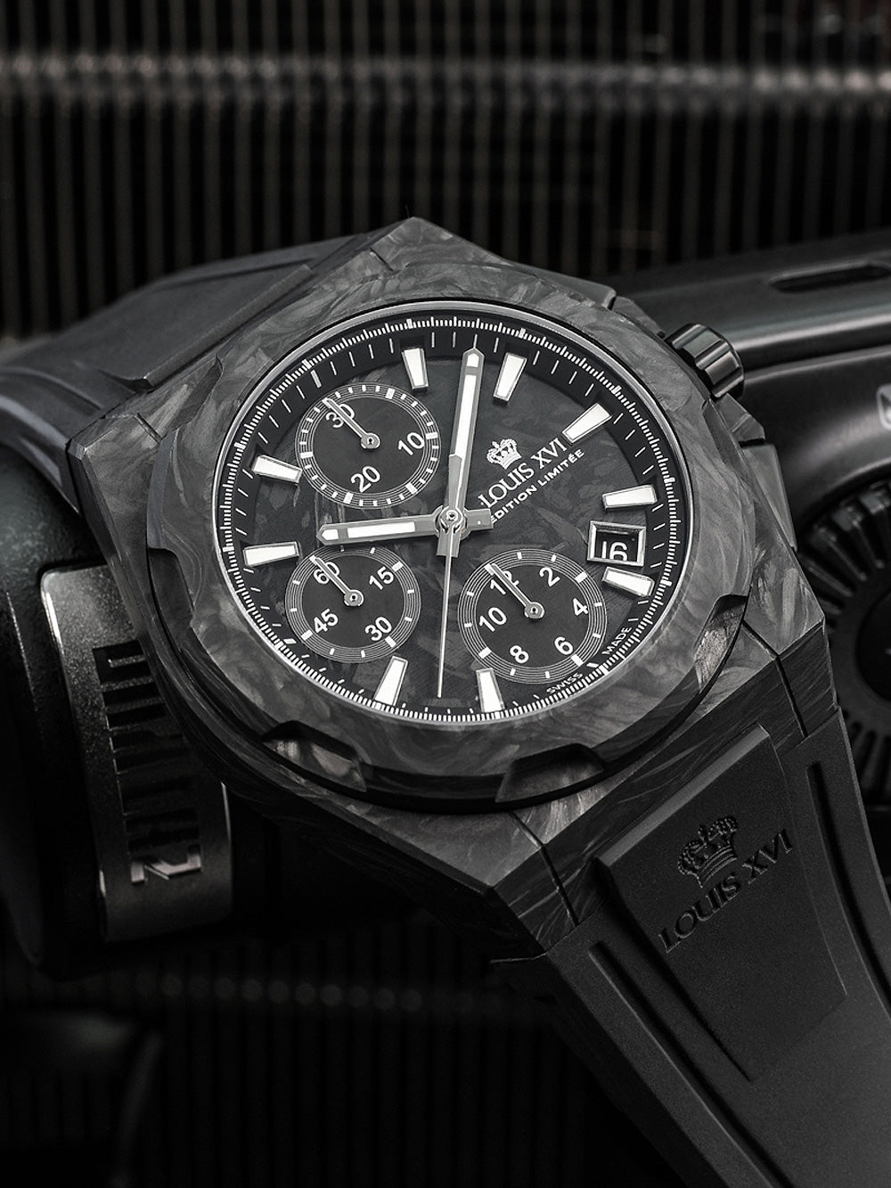 Louis XVI LXVI1200 La Vauguyon Chronograph Automatic vyriškas laikrodis 41mm 5ATM