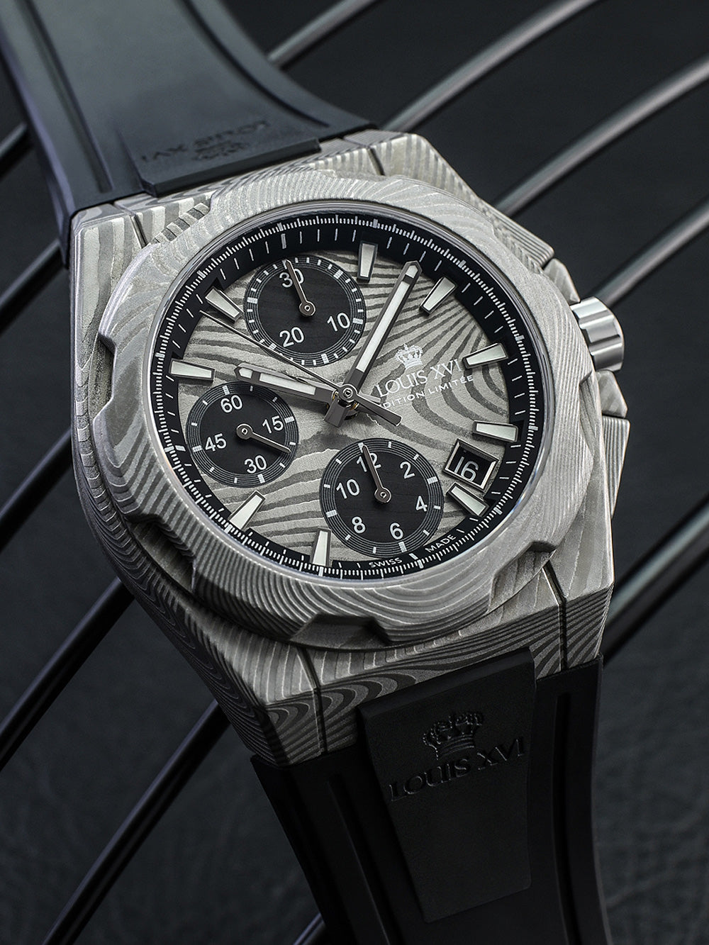 Louis XVI LXVI1201 La Vauguyon Chronograph Automatic vyriškas laikrodis 41mm 5ATM