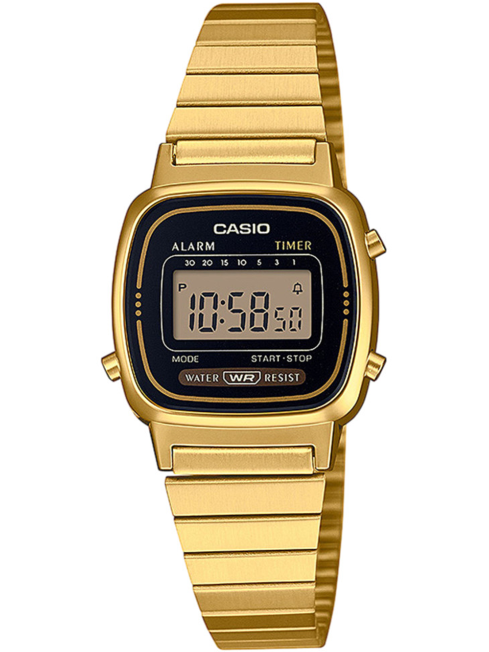 CASIO LA670WEGA-1EF Collection moteriškas laikrodis 24mm 3 ATM