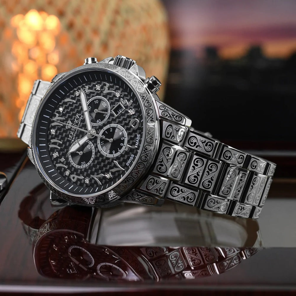 Louis XVI LXVI1095 Palais Royale Arabic Chronograph vyriškas laikrodis 43mm 10ATM