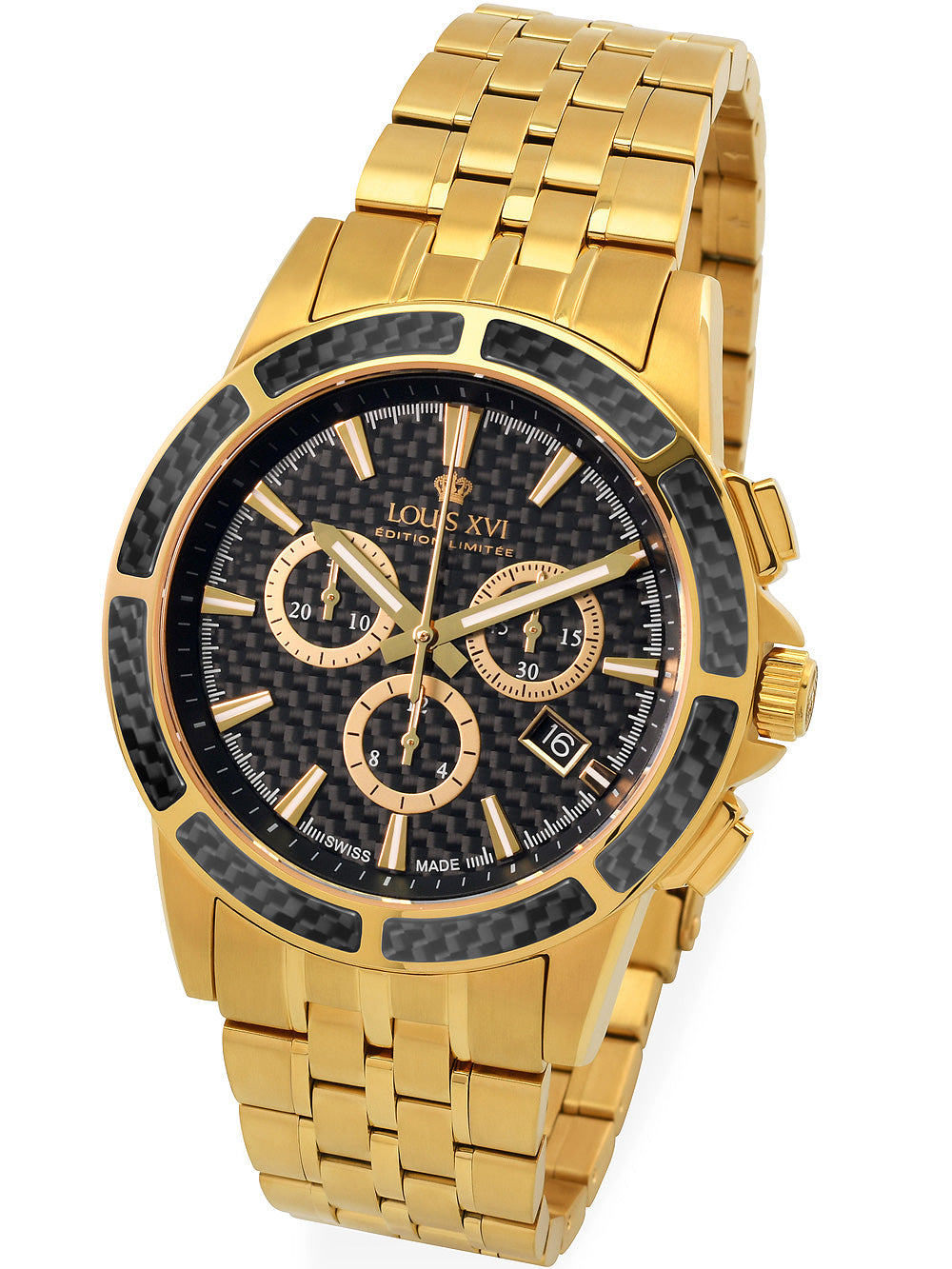 Louis XVI LXVI1102 Majest? Chronograph vyriškas laikrodis 43mm 5ATM