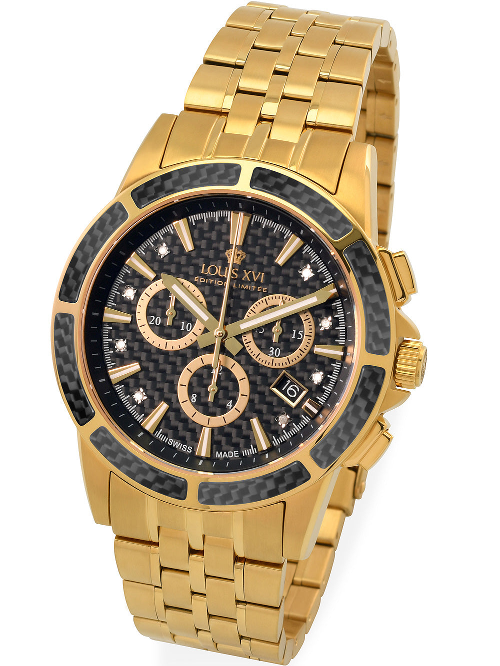 Louis XVI LXVI1103 Majeste Chronograph vyriškas laikrodis 43mm 5ATM