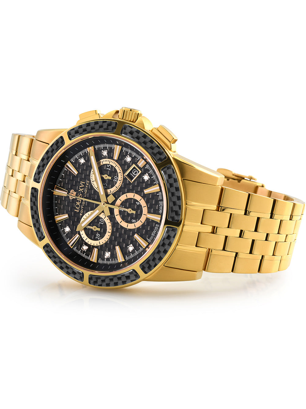 Louis XVI LXVI1103 Majeste Chronograph vyriškas laikrodis 43mm 5ATM