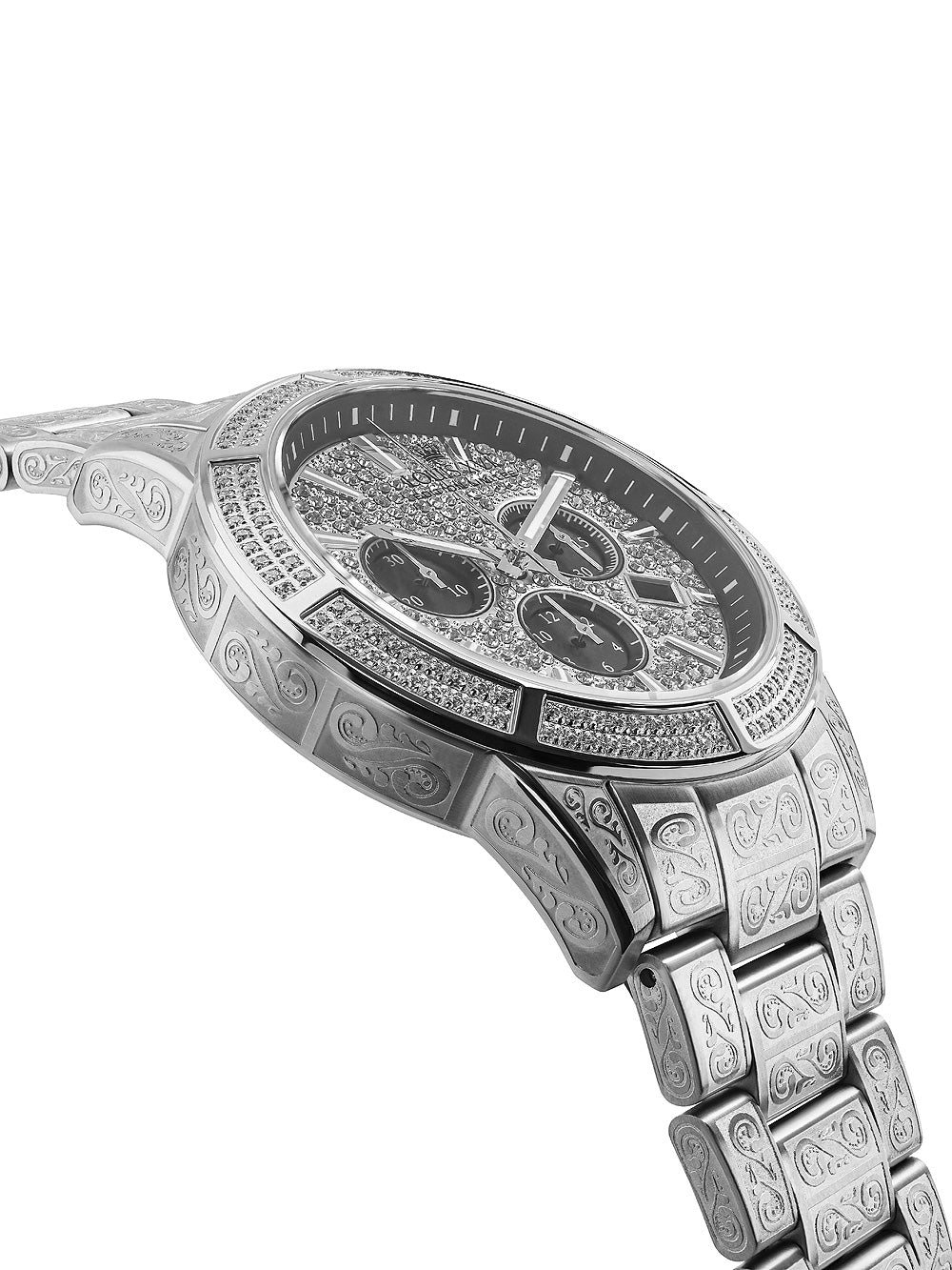 Louis XVI LXVI1127 Majeste Iced Out Chronograph vyriškas laikrodis 43mm 5ATM