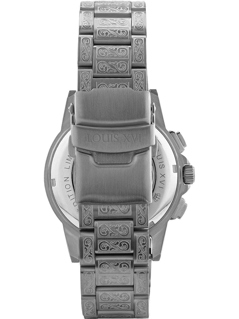 Louis XVI LXVI1127 Majeste Iced Out Chronograph vyriškas laikrodis 43mm 5ATM