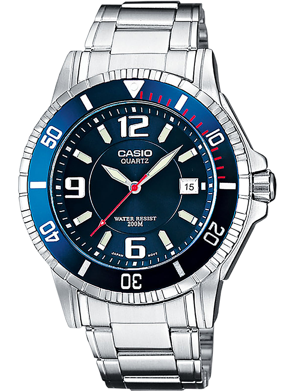 Casio MTD-1053D-2AVES Collection vyriškas laikrodis 43mm 20ATM