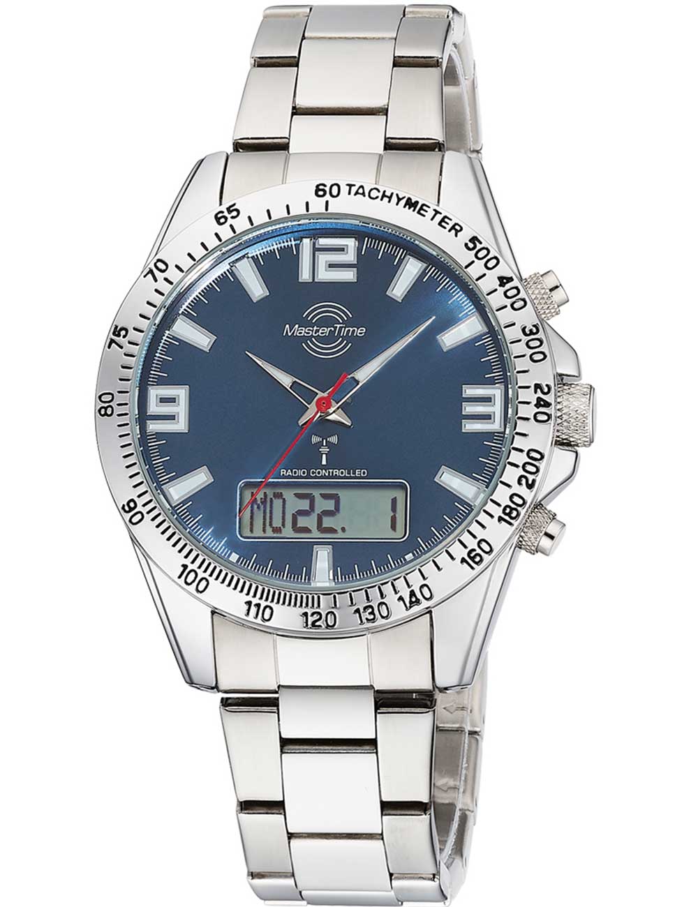 Master Time MTGA-10875-32M vyriškas laikrodis Sporty Big Date Chronograph 42mm 5ATM