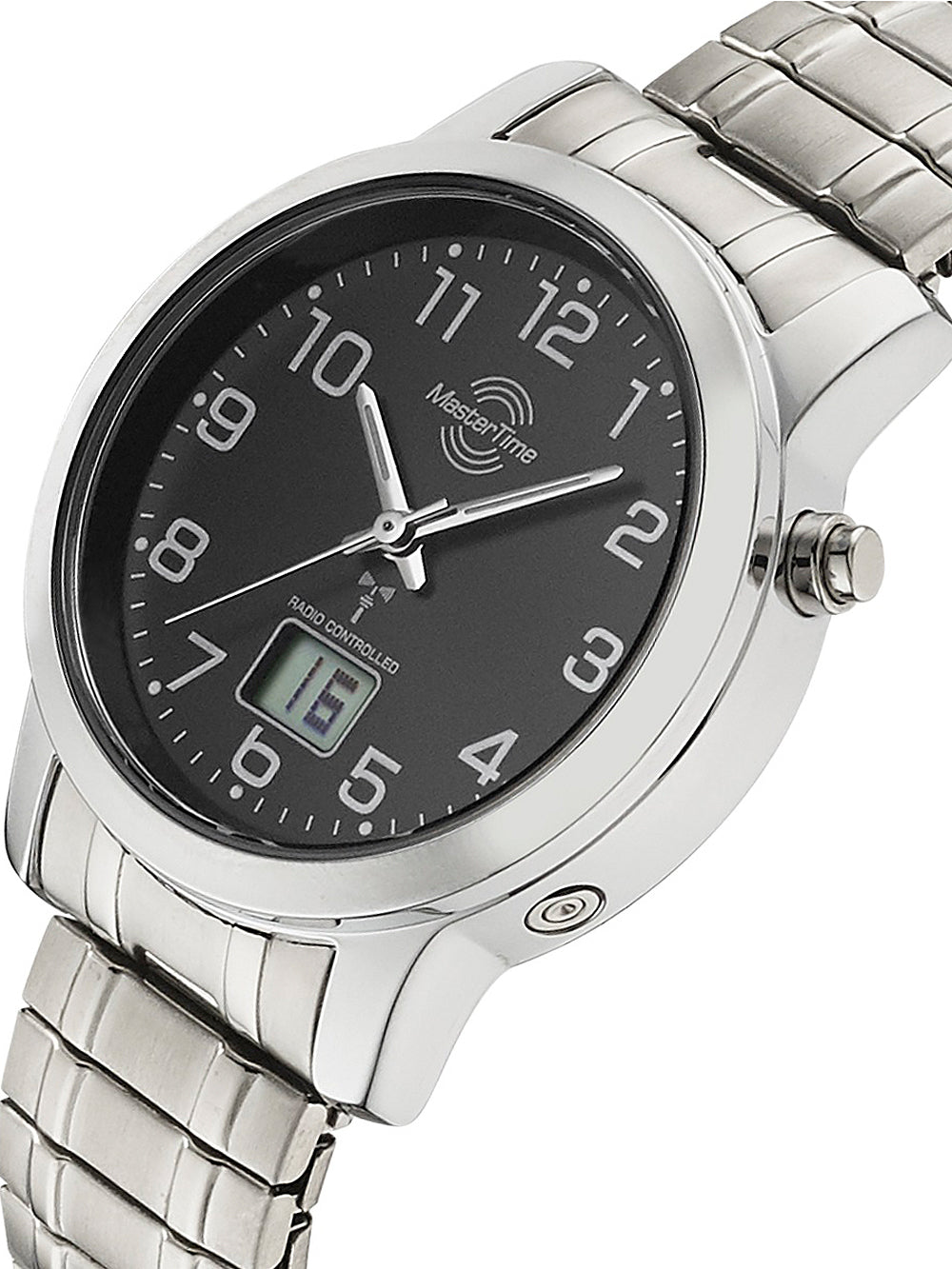 Master Time MTLA-10309-22M Radio Controlled Basic Series moteriškas laikrodis 34mm 3ATM
