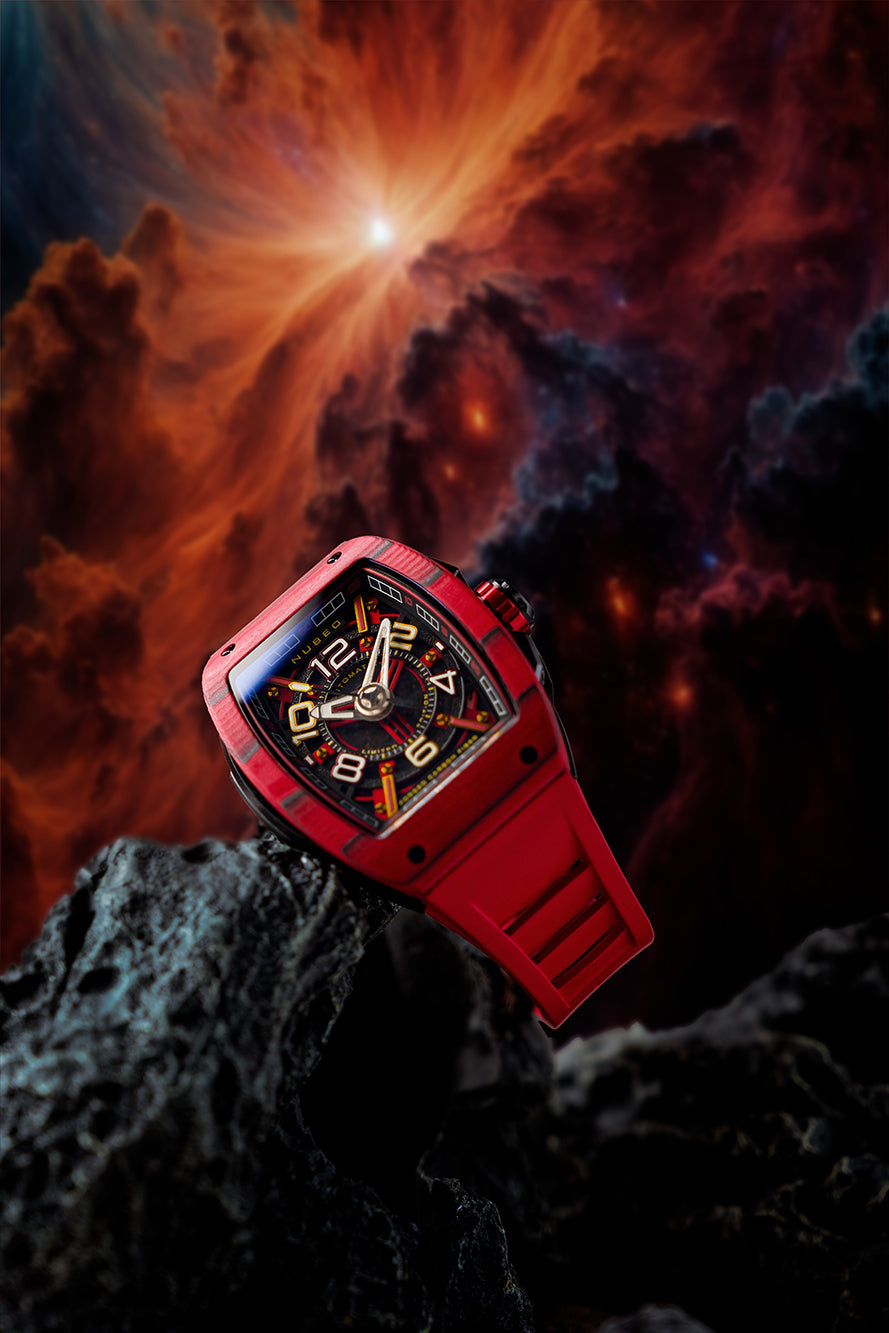 Nubeo NB-6079-02 vyriškas laikrodis Parker Automatic Limited 44mm 3ATM