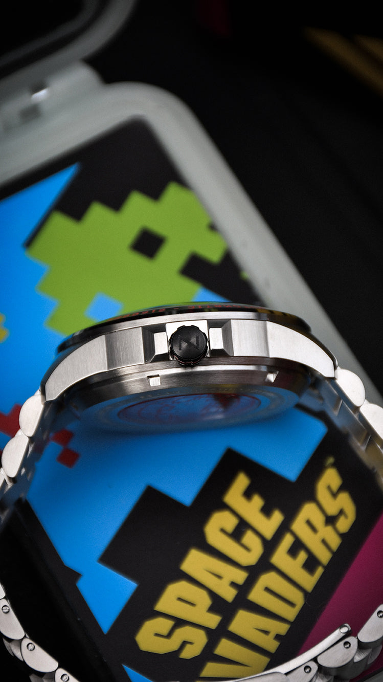 Nubeo NB-6082-SI-11 vyriškas laikrodis Quasar Automatic Limited 48mm 20ATM