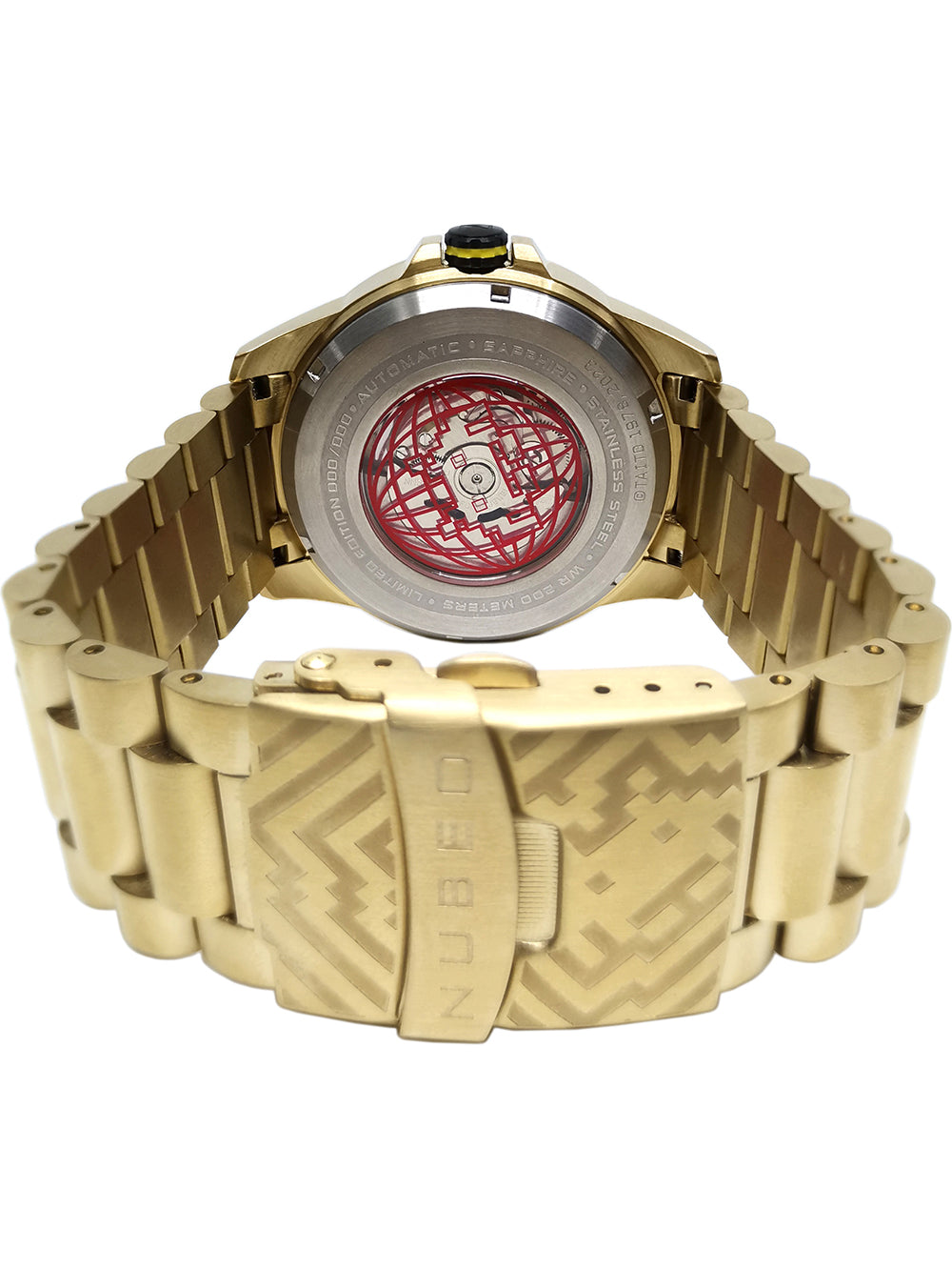 Nubeo NB-6082-SI-33 vyriškas laikrodis Quasar Automatic Limited 48mm 20ATM