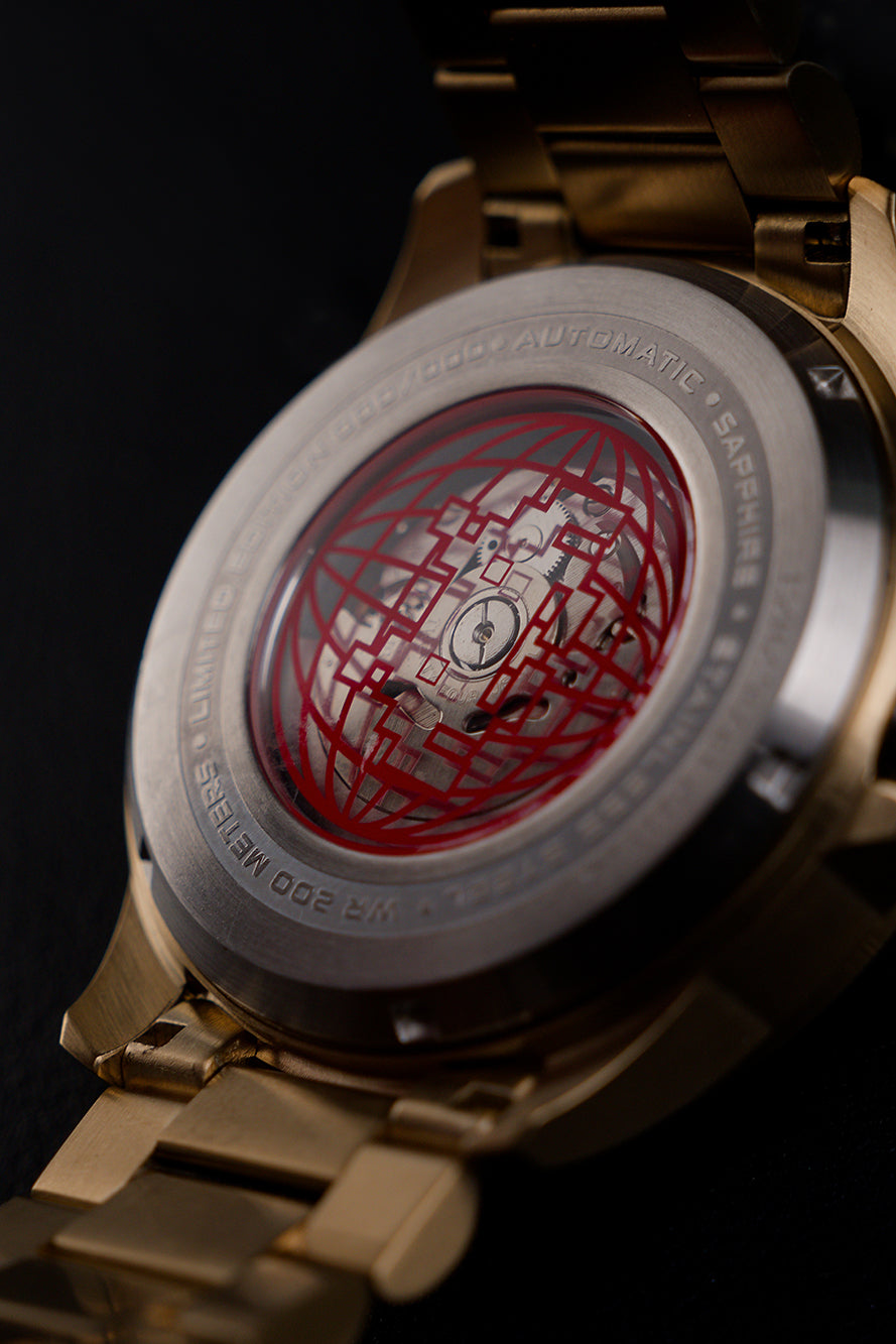 Nubeo NB-6082-SI-33 vyriškas laikrodis Quasar Automatic Limited 48mm 20ATM