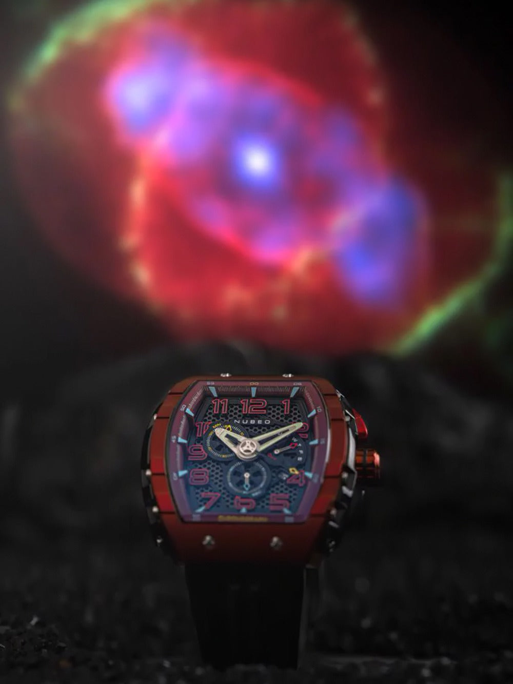 Nubeo NB-6088-03 vyriškas laikrodis Magellan Retrograde Chronograph 49mm 5ATM