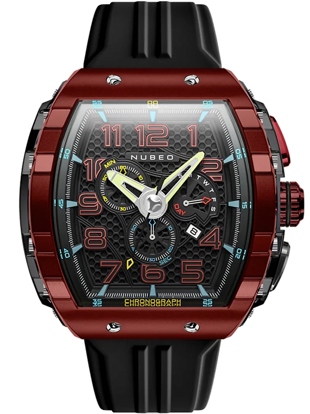 Nubeo NB-6088-03 vyriškas laikrodis Magellan Retrograde Chronograph 49mm 5ATM