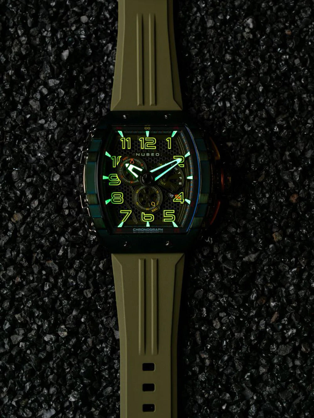 Nubeo NB-6088-05 vyriškas laikrodis Magellan Retrograde Chronograph 49mm 5ATM