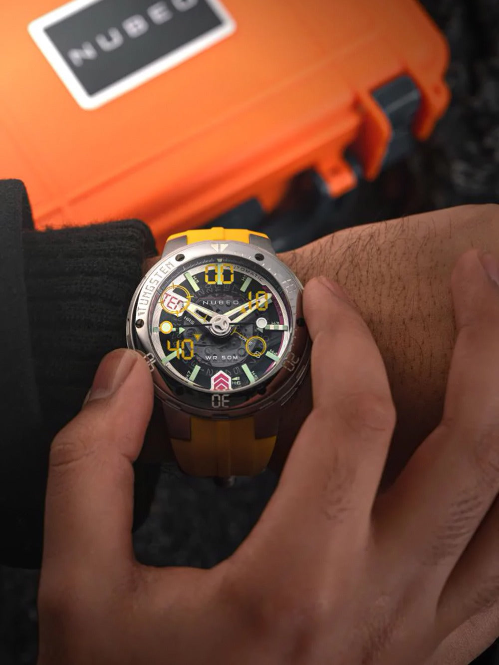 Nubeo NB-6090-11 vyriškas laikrodis Mariner 9 Automatic Limited Edition 50mm 5ATM