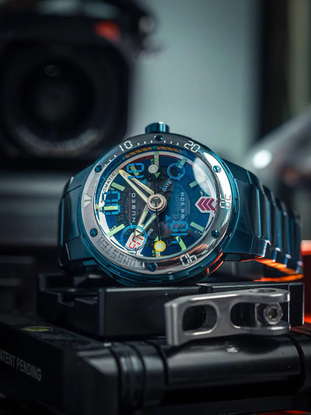 Nubeo NB-6090-33 vyriškas laikrodis Mariner 9 Automatic Limited Edition 50mm 5ATM