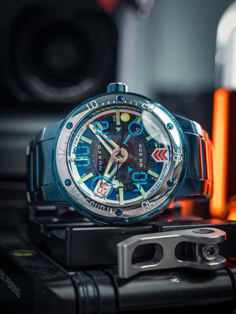 Nubeo NB-6090-33 vyriškas laikrodis Mariner 9 Automatic Limited Edition 50mm 5ATM