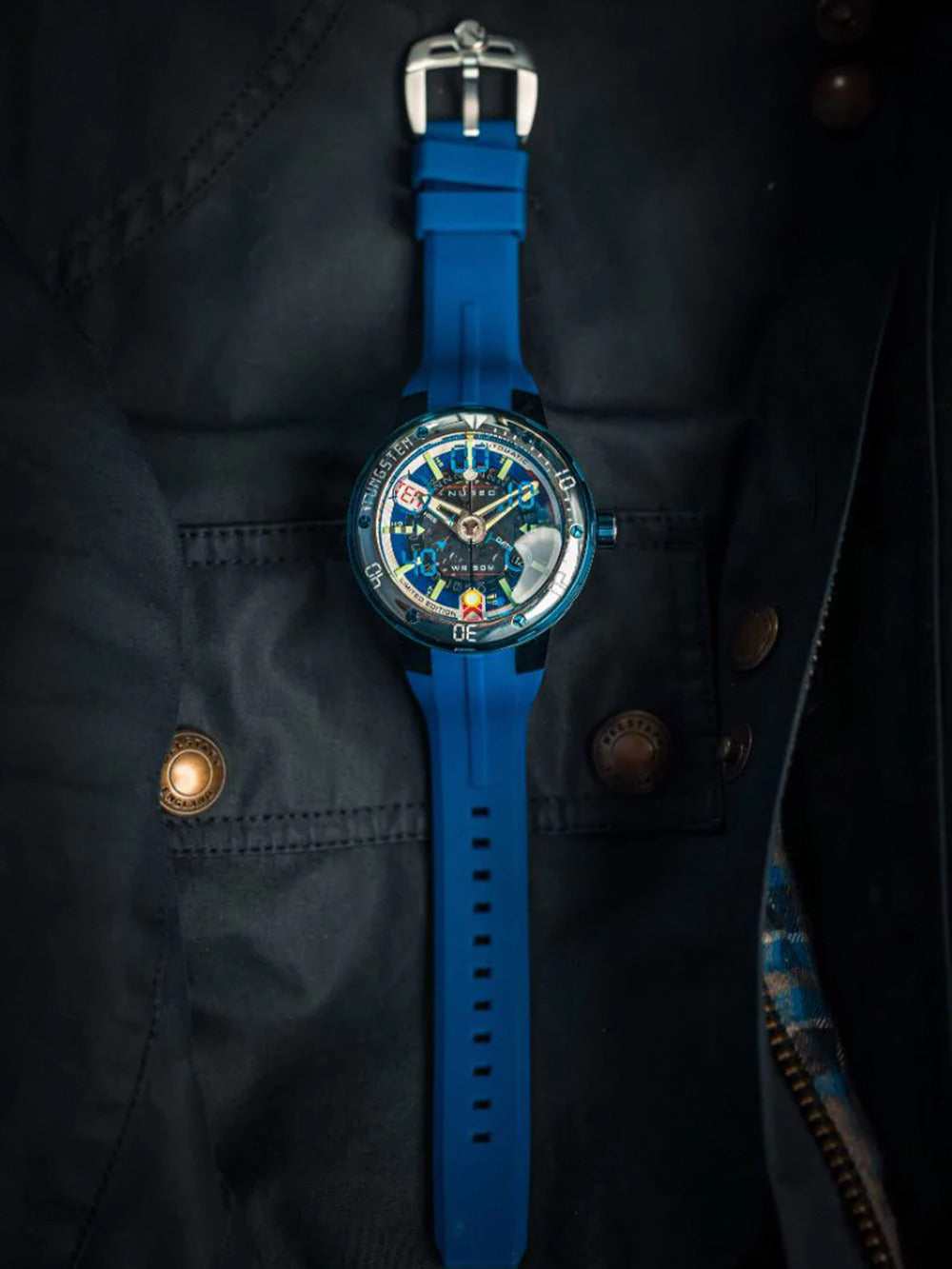 Nubeo NB-6090-33 vyriškas laikrodis Mariner 9 Automatic Limited Edition 50mm 5ATM