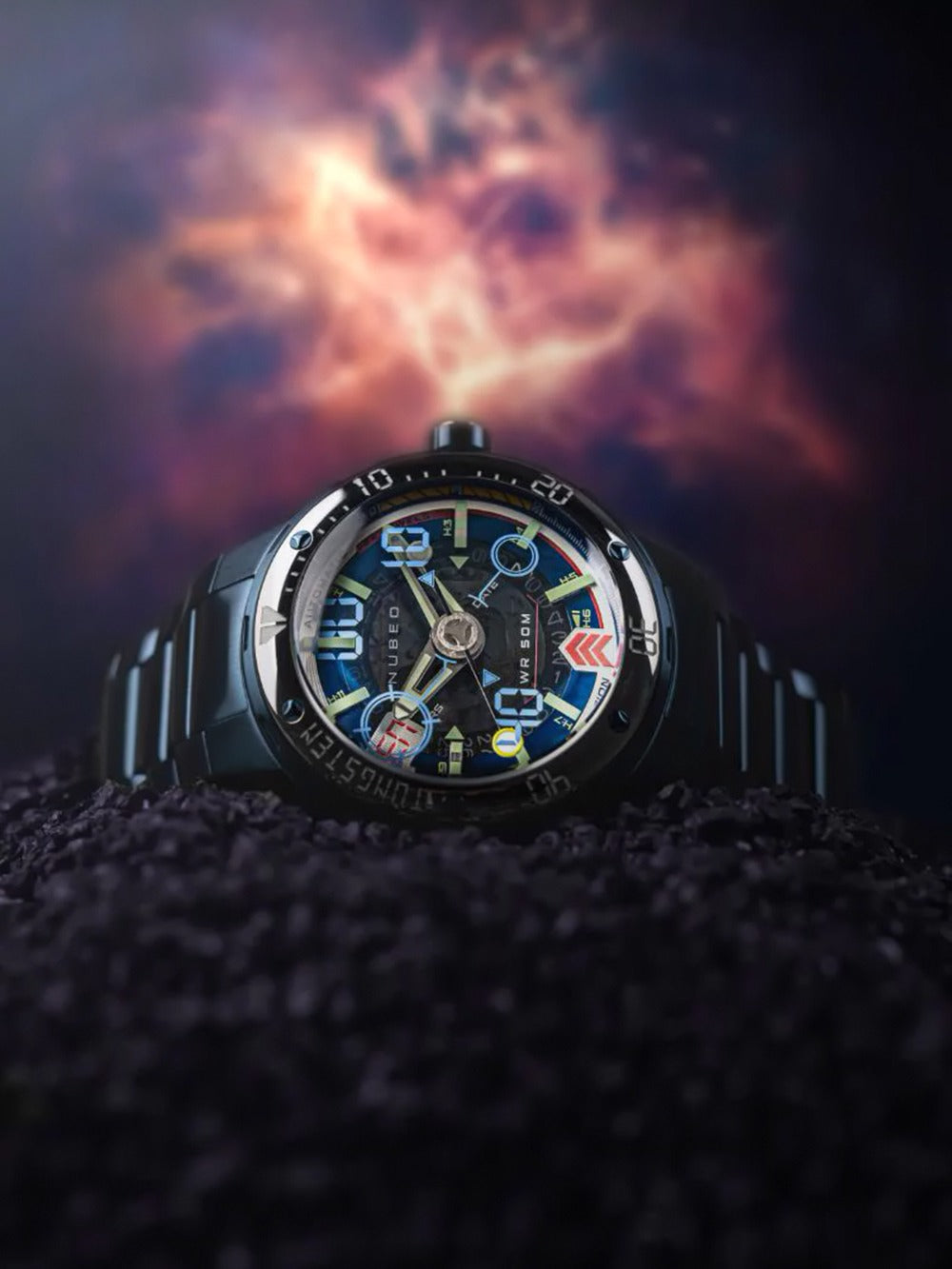 Nubeo NB-6090-33 vyriškas laikrodis Mariner 9 Automatic Limited Edition 50mm 5ATM