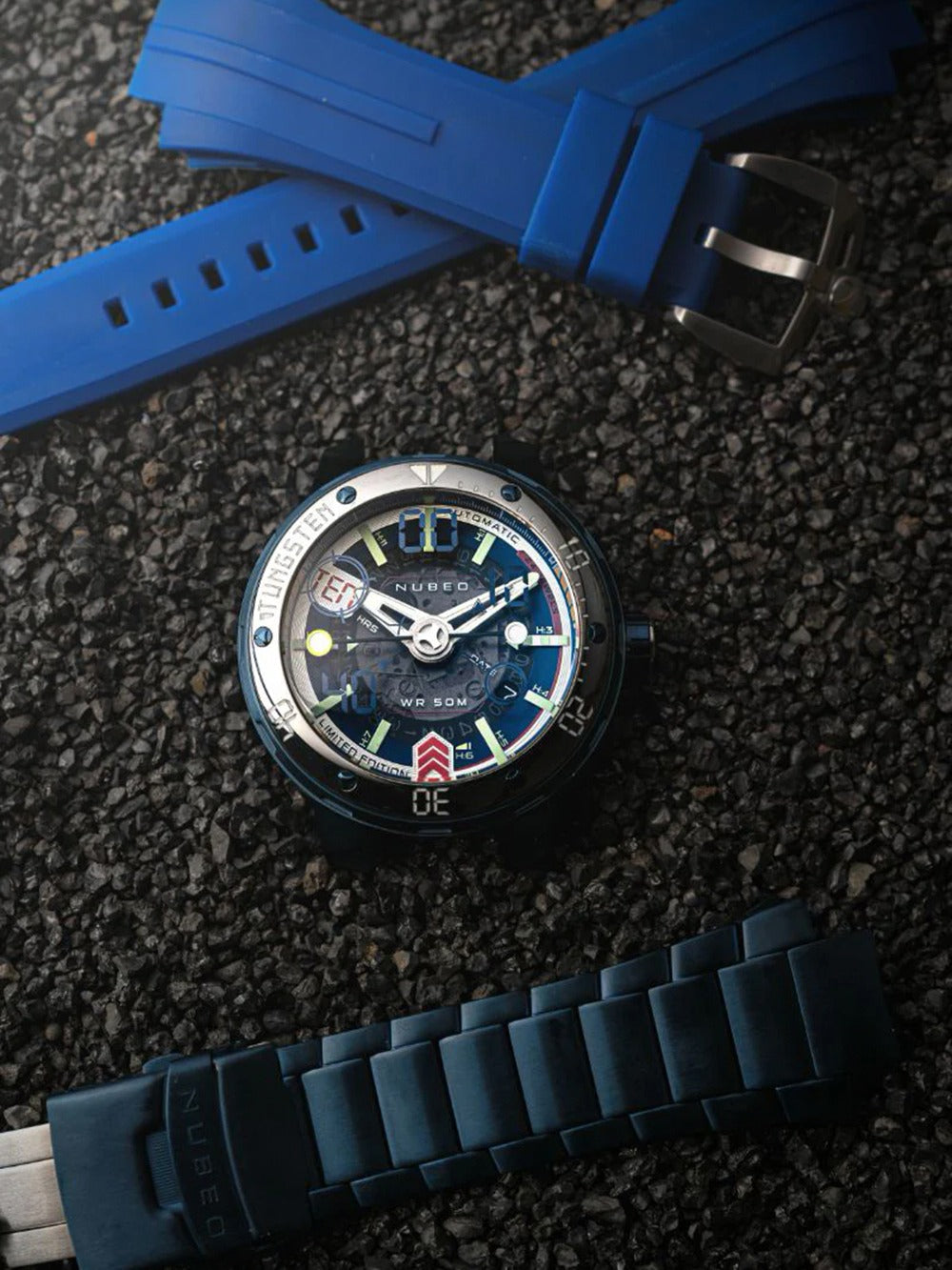 Nubeo NB-6090-33 vyriškas laikrodis Mariner 9 Automatic Limited Edition 50mm 5ATM