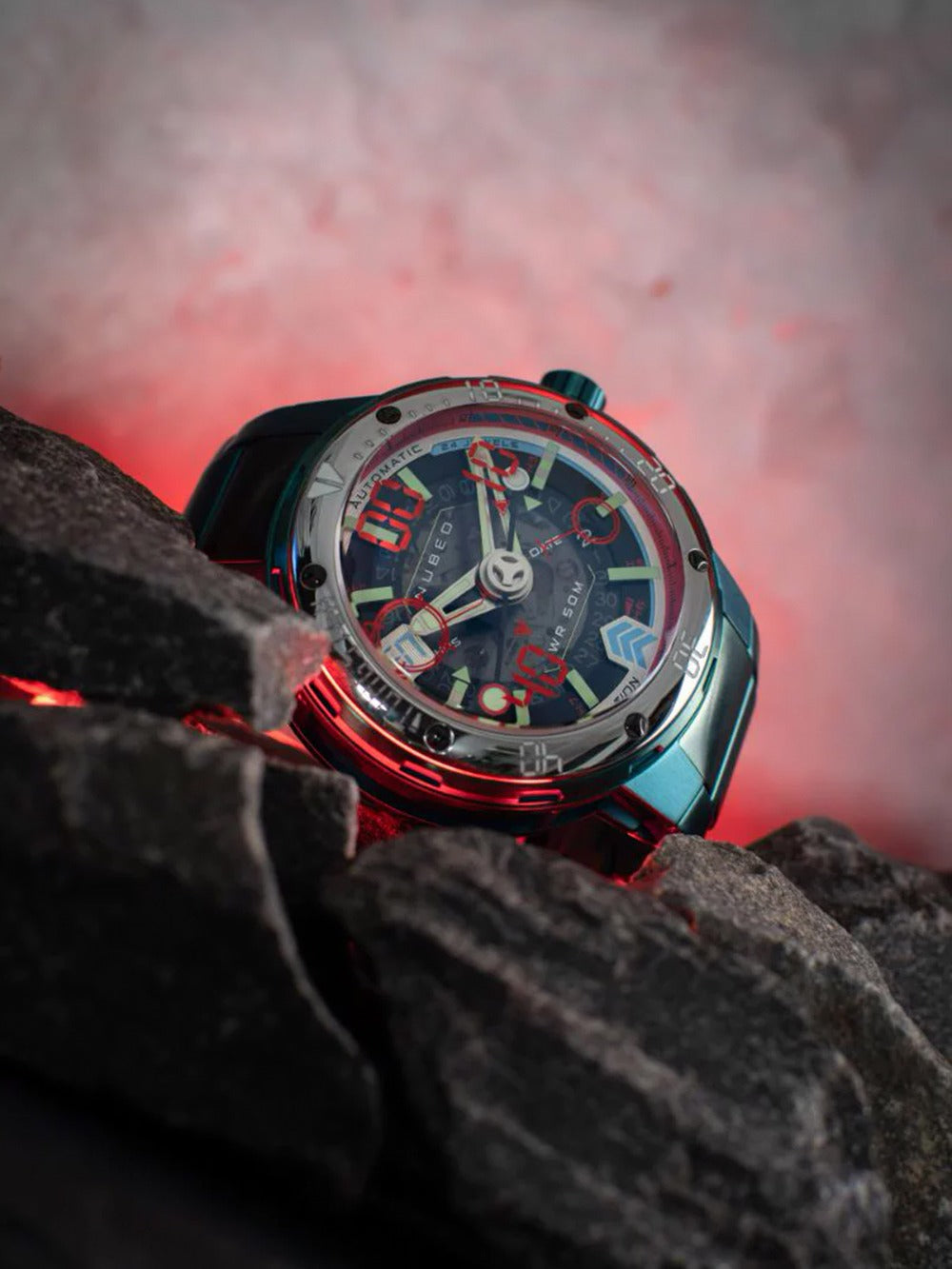 Nubeo NB-6090-44 vyriškas laikrodis Mariner 9 Automatic Limited Edition 50mm 5ATM