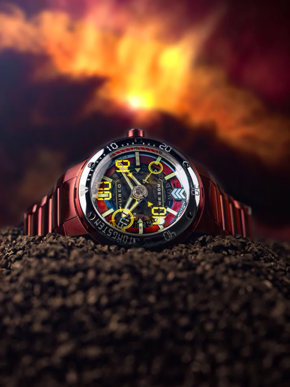 Nubeo NB-6090-55 vyriškas laikrodis Mariner 9 Automatic Limited Edition 50mm 5ATM