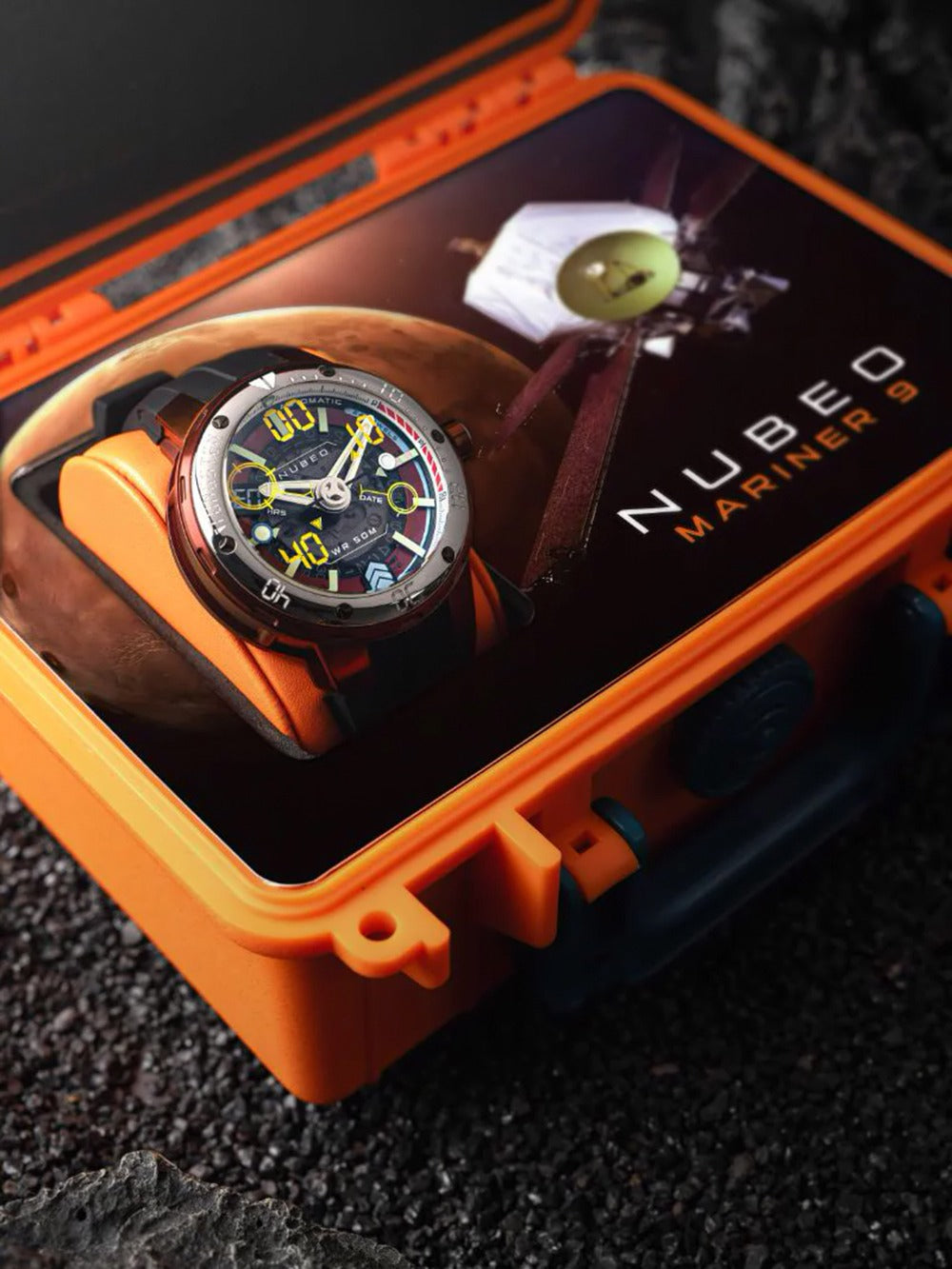 Nubeo NB-6090-55 vyriškas laikrodis Mariner 9 Automatic Limited Edition 50mm 5ATM
