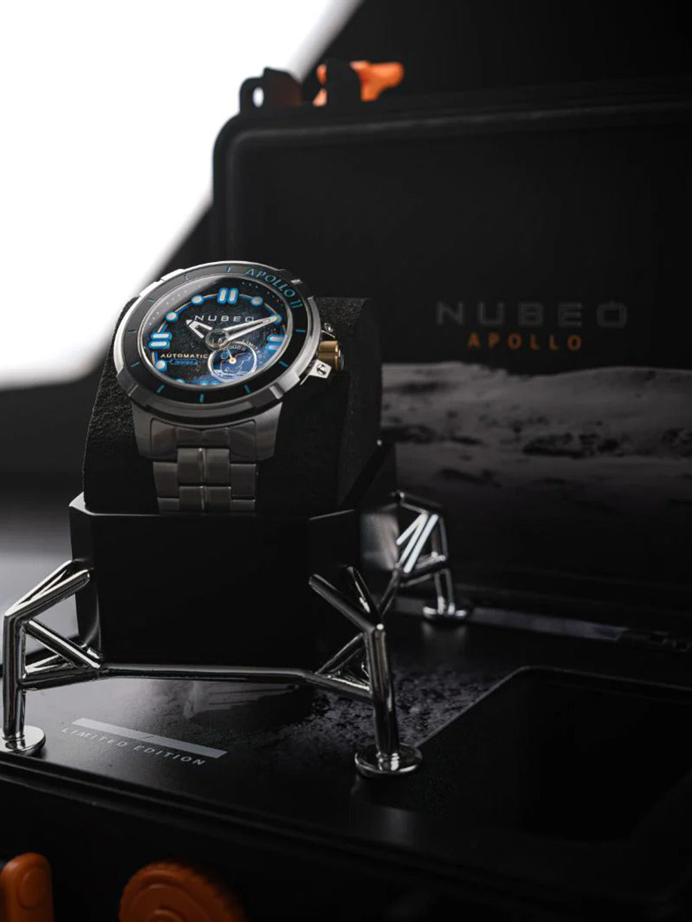 Nubeo NB-6093-11 vyriškas laikrodis Apollo 55th Automatic Limited Edition 48mm 20ATM
