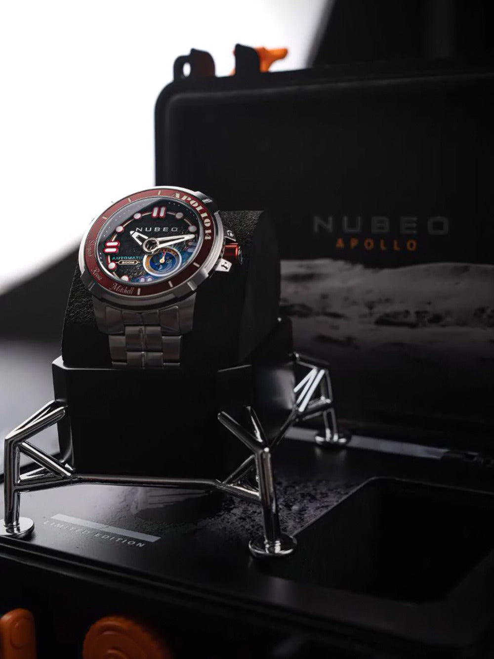Nubeo NB-6093-22 vyriškas laikrodis Apollo 55th Automatic Limited Edition 48mm 20ATM