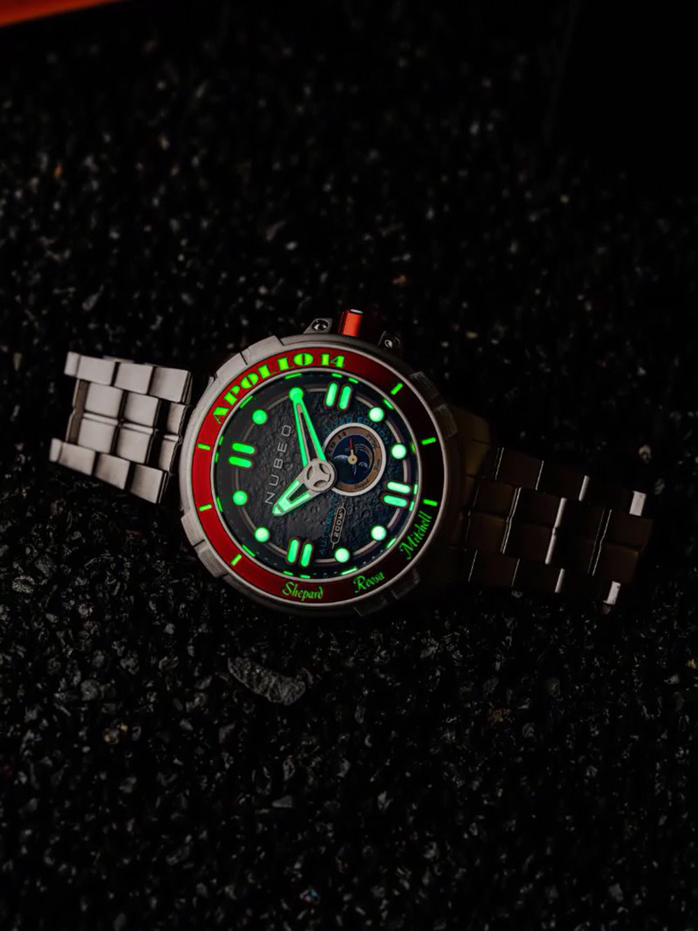 Nubeo NB-6093-22 vyriškas laikrodis Apollo 55th Automatic Limited Edition 48mm 20ATM