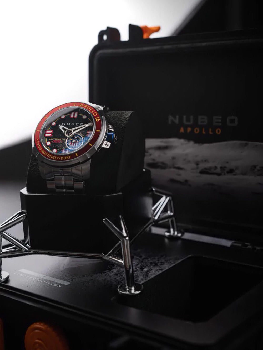 Nubeo NB-6093-33 vyriškas laikrodis Apollo 55th Automatic Limited Edition 48mm 20ATM