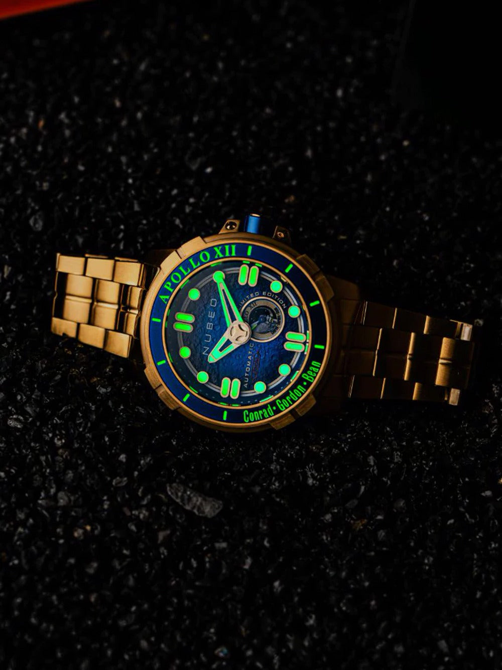 Nubeo NB-6093-44 vyriškas laikrodis Apollo 55th Automatic Limited Edition 48mm 20ATM