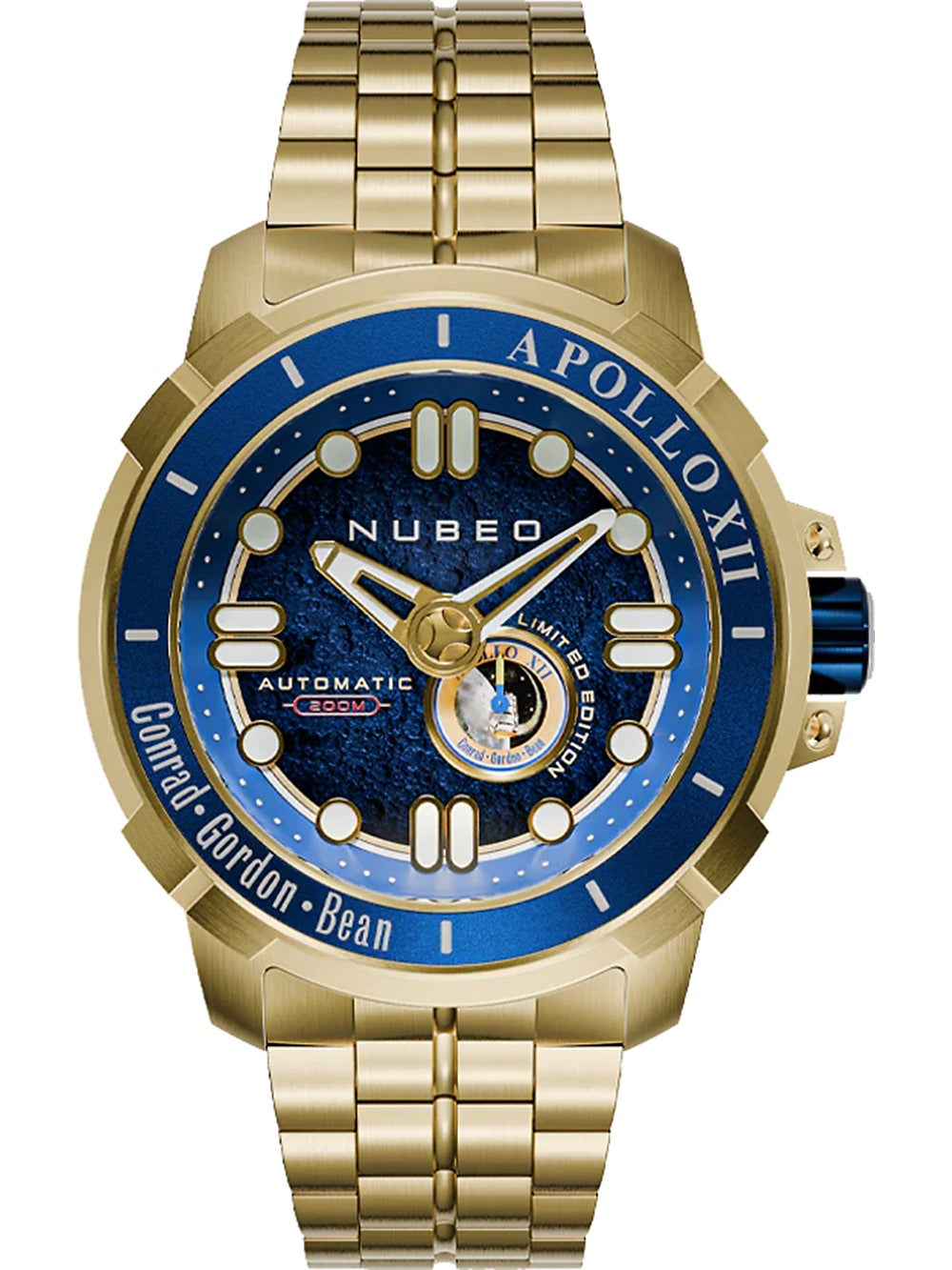 Nubeo NB-6093-44 vyriškas laikrodis Apollo 55th Automatic Limited Edition 48mm 20ATM