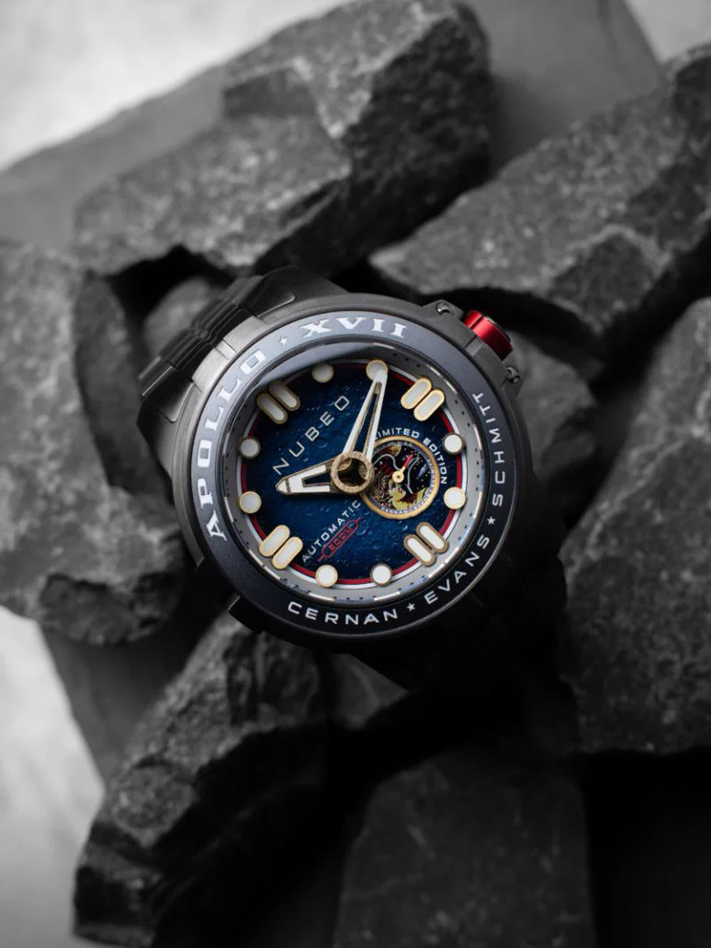 Nubeo NB-6093-66 vyriškas laikrodis Apollo 55th Automatic Limited Edition 48mm 20ATM
