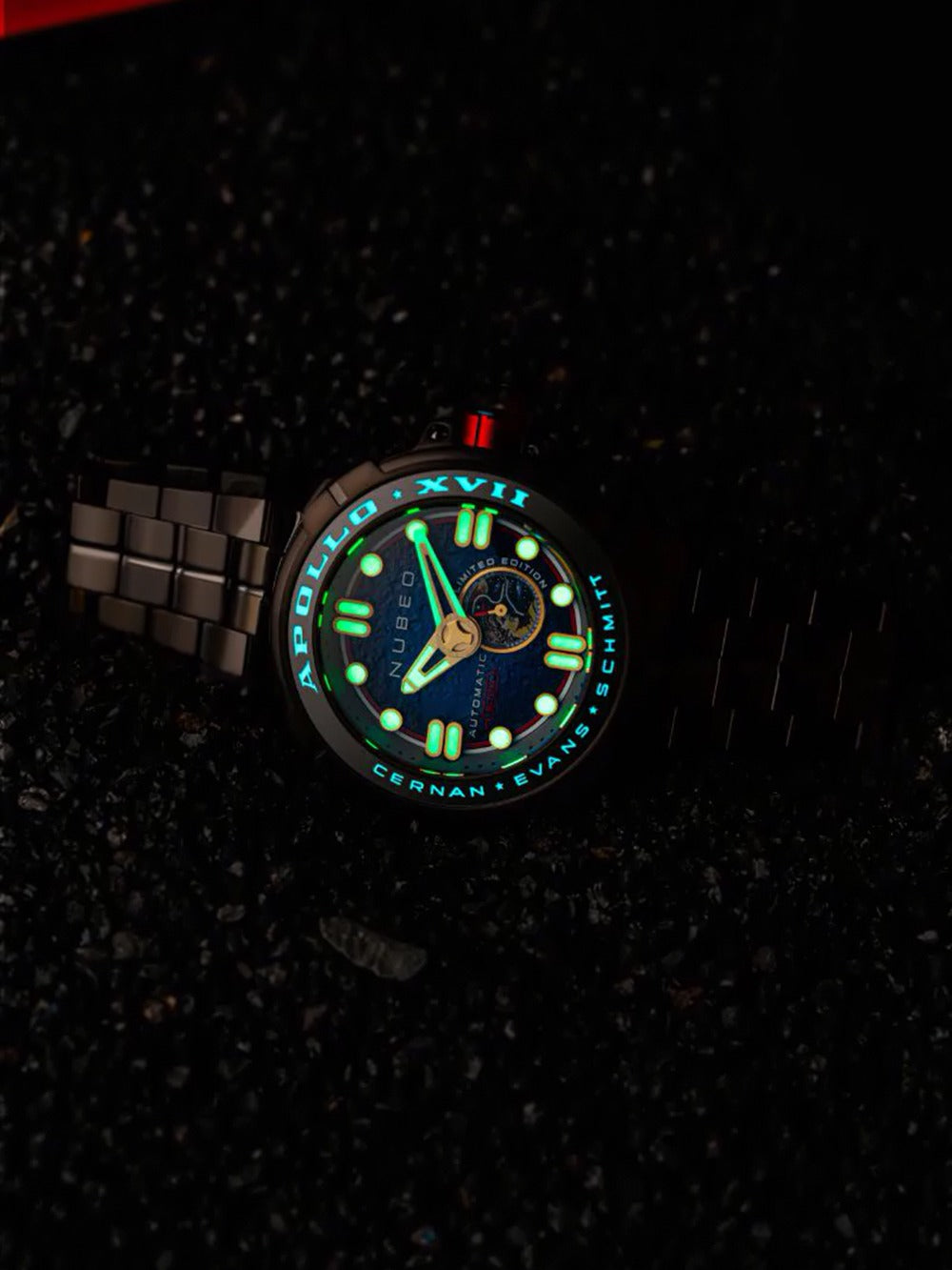 Nubeo NB-6093-66 vyriškas laikrodis Apollo 55th Automatic Limited Edition 48mm 20ATM