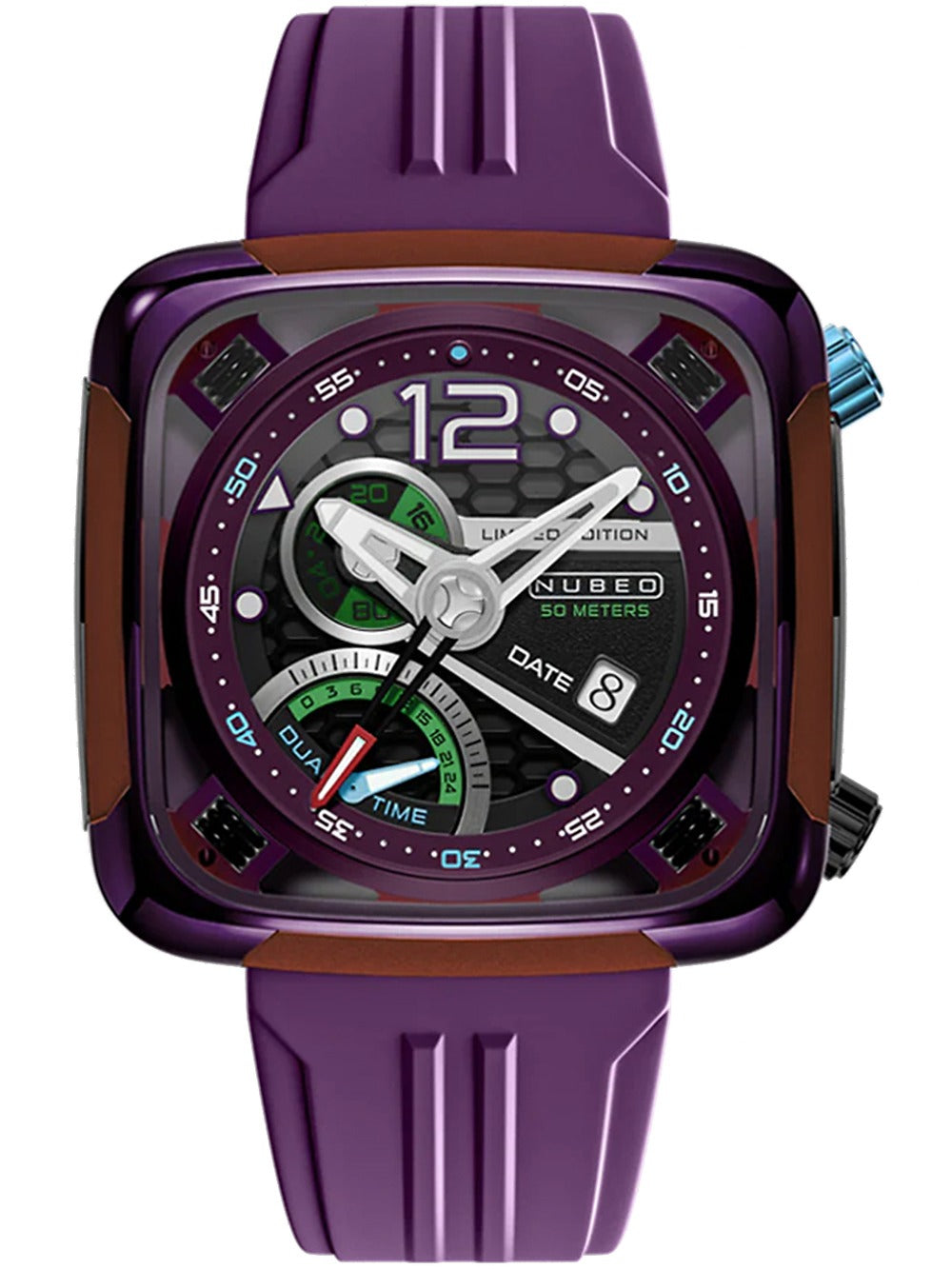 Nubeo NB-6094-05 vyriškas laikrodis OAO Automatic Limited Edition 44mm 5ATM