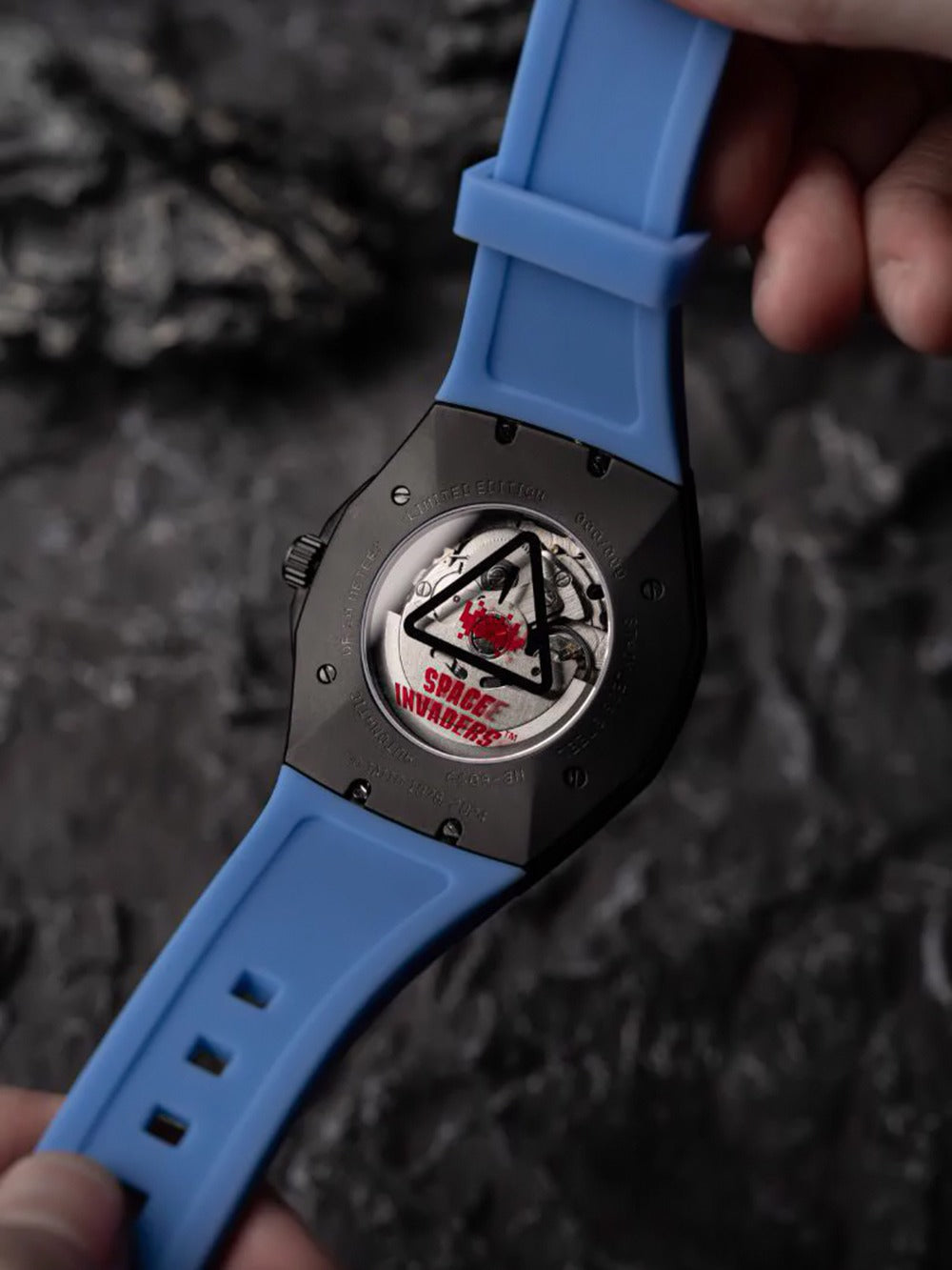 Nubeo NB-6099-SI-03 vyriškas laikrodis Space Invaders Limited Edition Automatic 44mm 5ATM