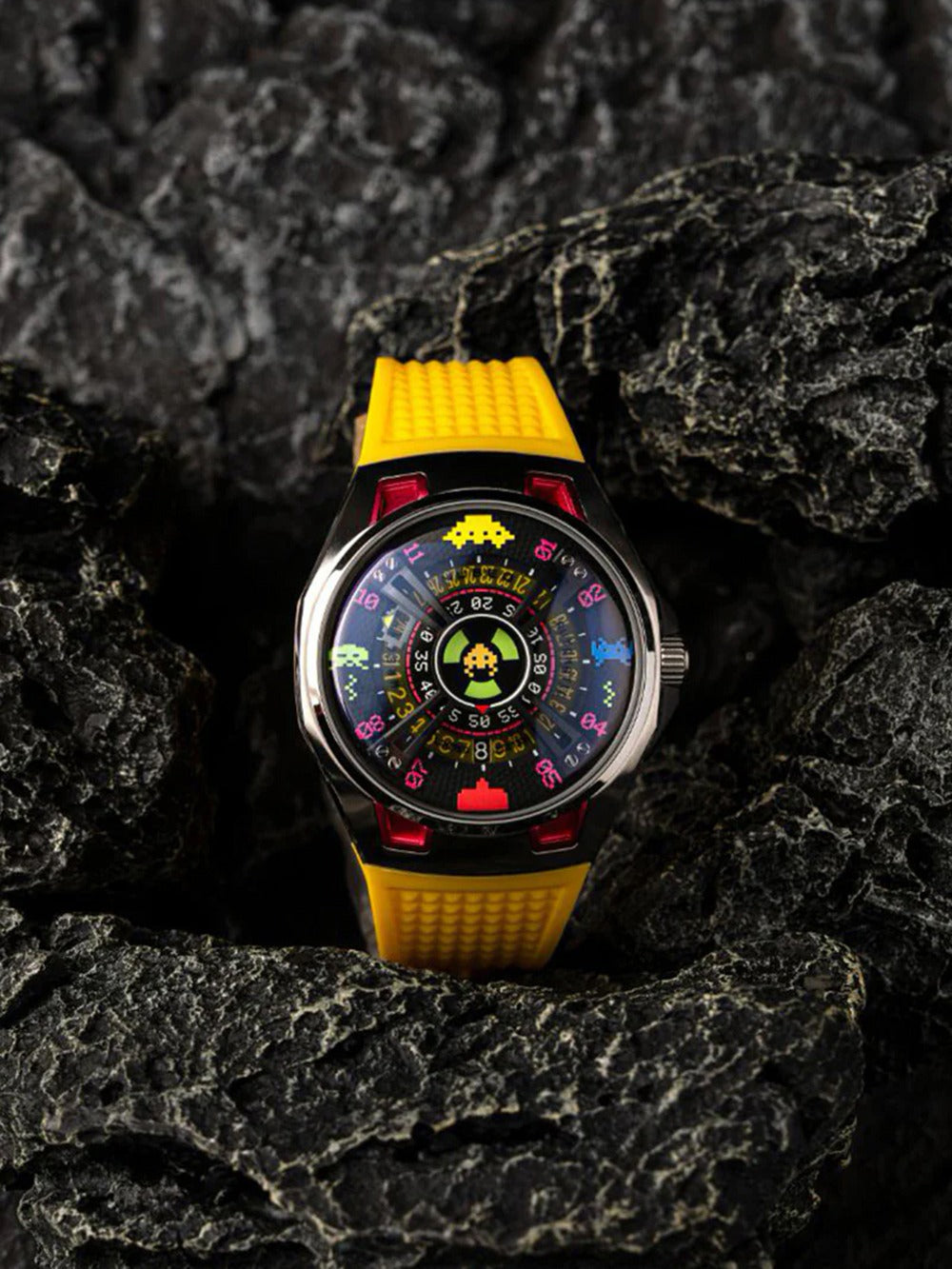 Nubeo NB-6099-SI-04 vyriškas laikrodis Space Invaders Limited Edition Automatic 44mm 5ATM