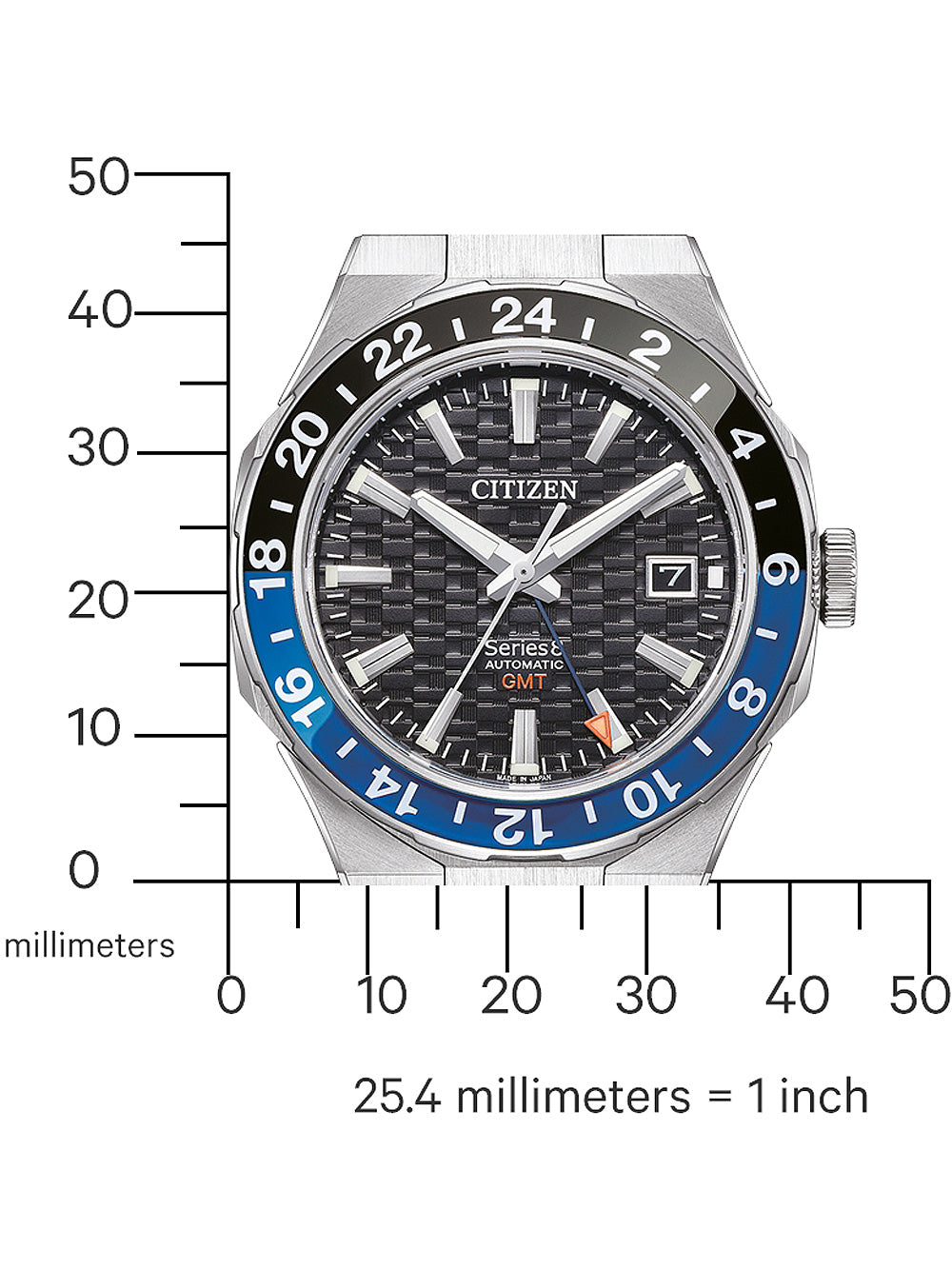 Citizen NB6031-56E Series 8 Automatic GMT vyriškas laikrodis 41mm 10ATM