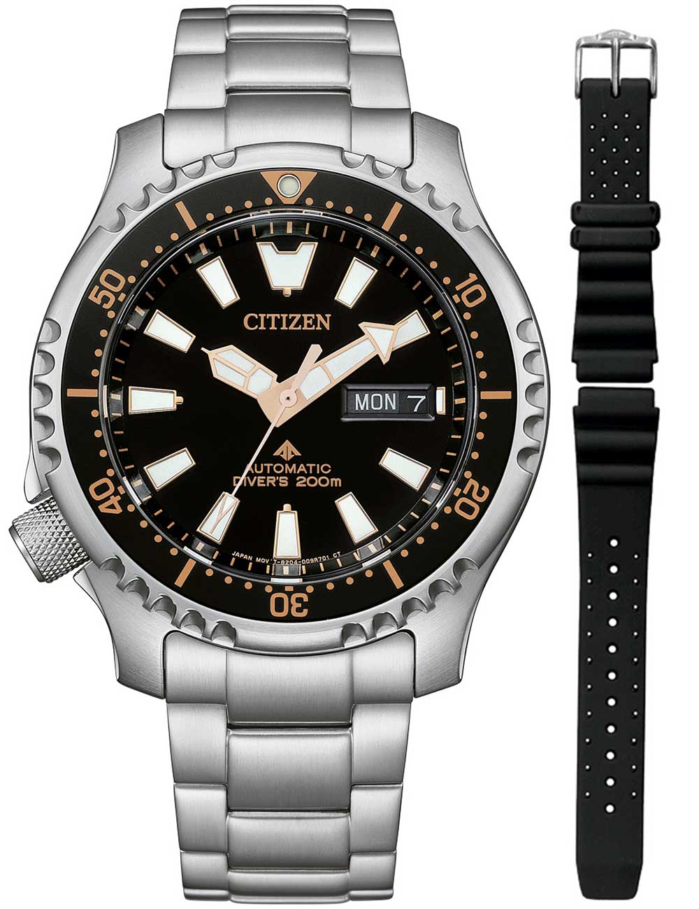 Citizen NY0160-66EE vyriškas laikrodis Promaster Marine Fugo Day-Date Automatic 42mm 20ATM