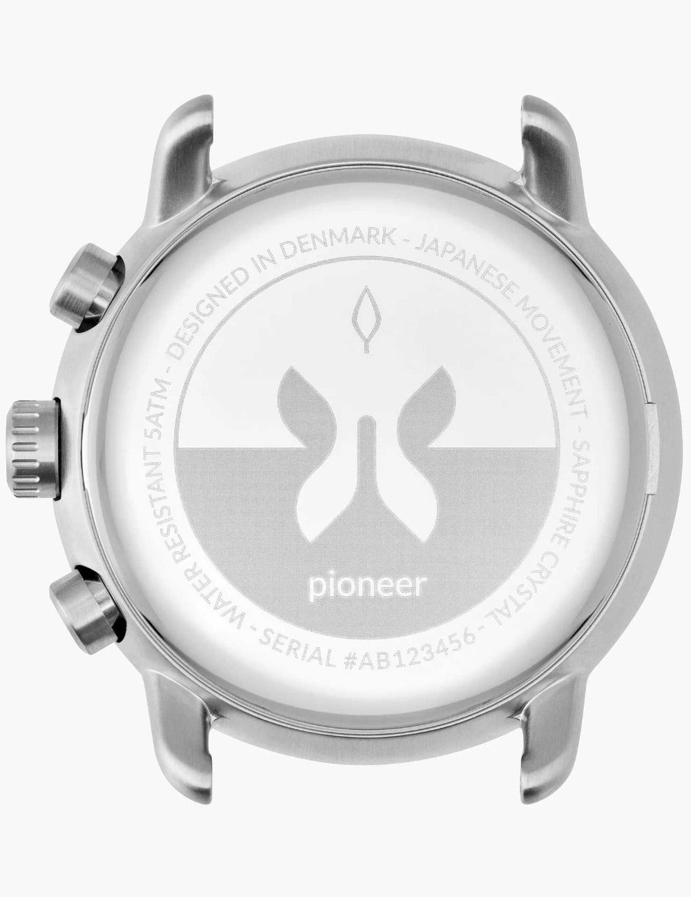 Nordgreen PI42SIVENANA vyriškas laikrodis Pioneer Chronograph 42mm 5ATM
