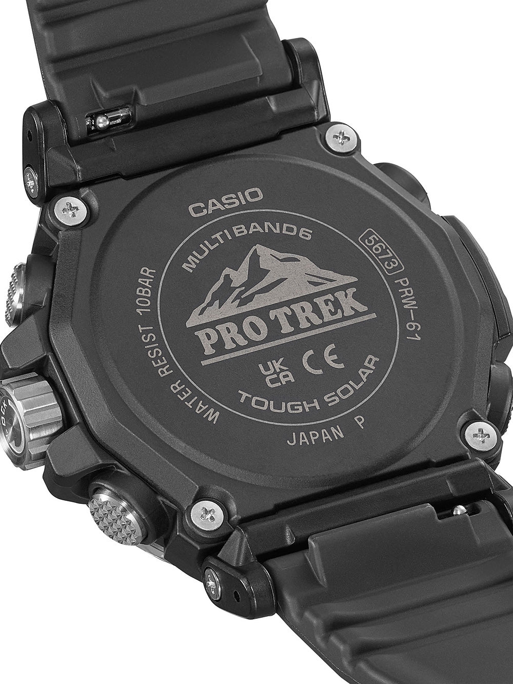 Casio PRW-61-1AER Pro-Trek Radio Controlled Solar vyriškas laikrodis 47mm 10ATM
