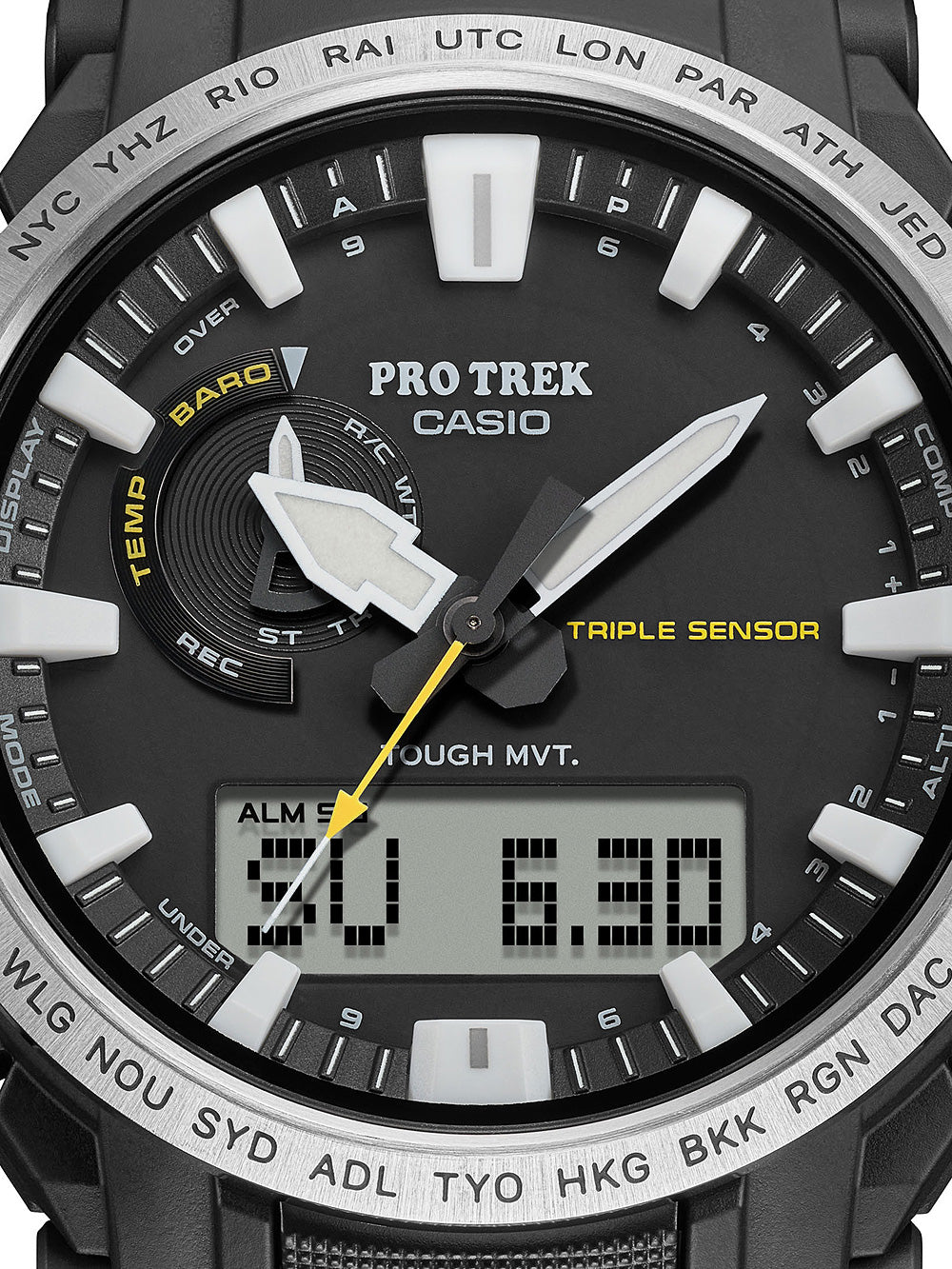 Casio PRW-61-1AER Pro-Trek Radio Controlled Solar vyriškas laikrodis 47mm 10ATM