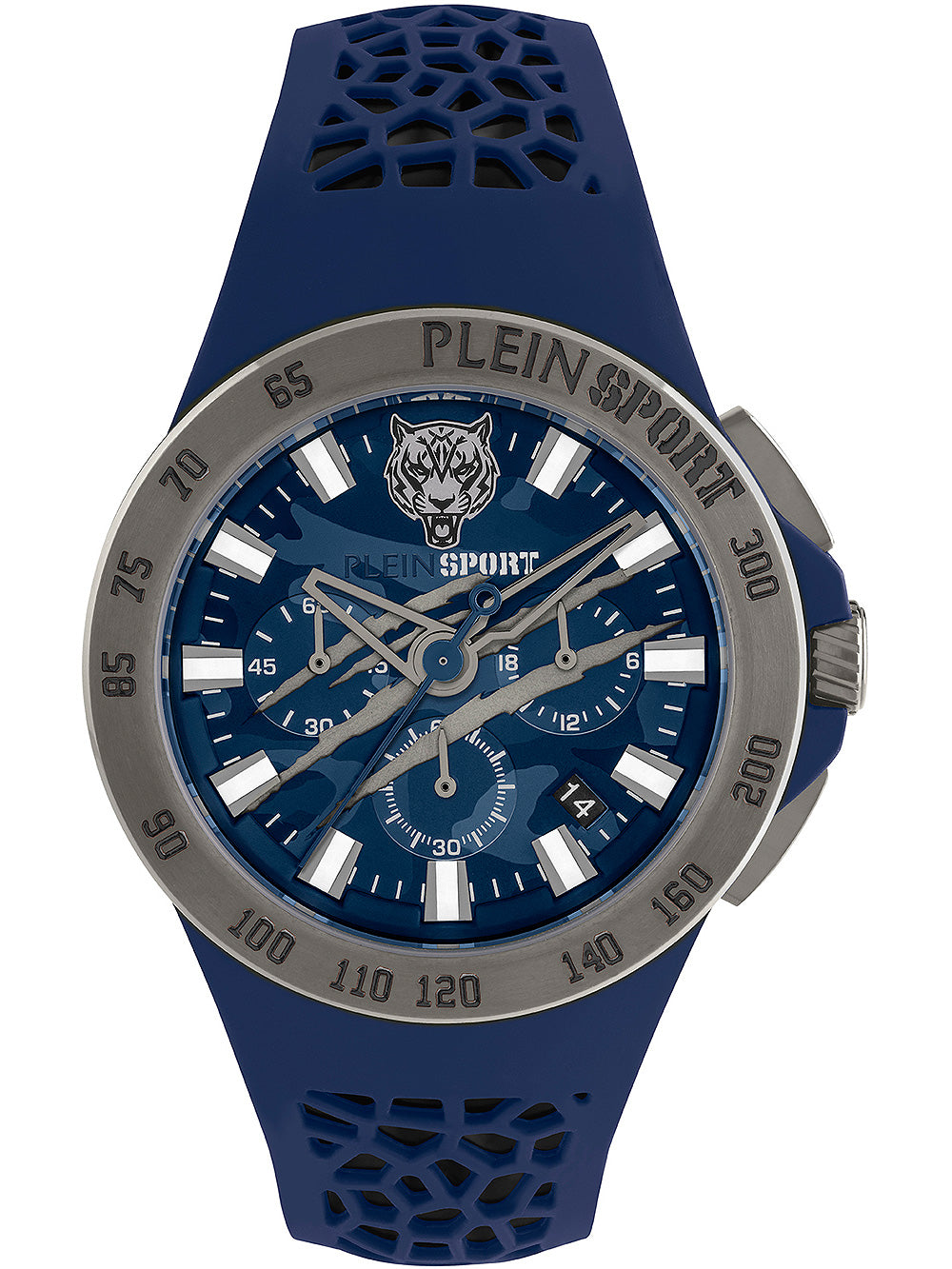Plein Sport PSABA0223 Thunderstorm Chronograph vyriškas laikrodis 43mm 5AT