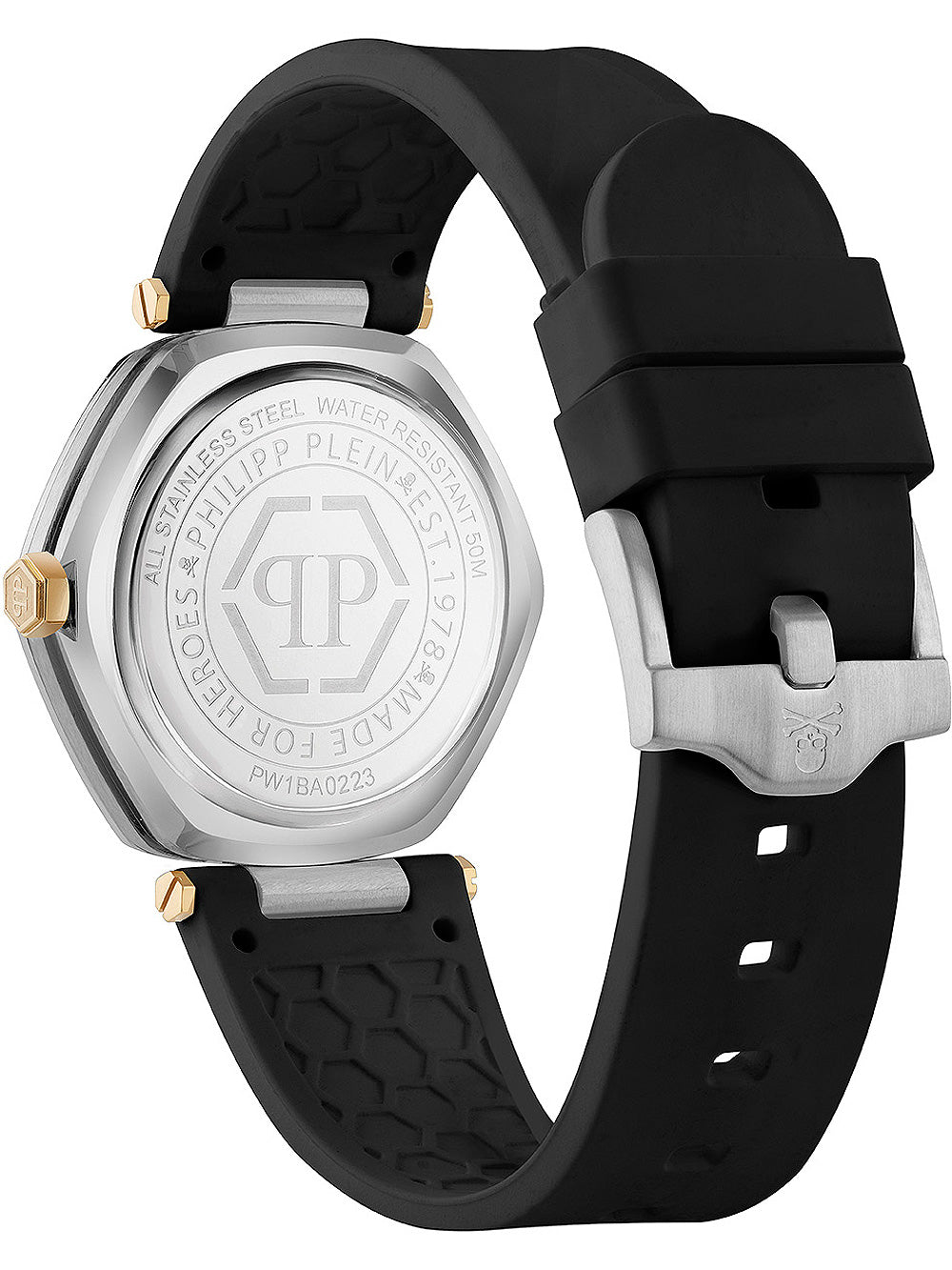 Philipp Plein PW1BA0223 The Hexagon moteriškas laikrodis 38mm 5ATM