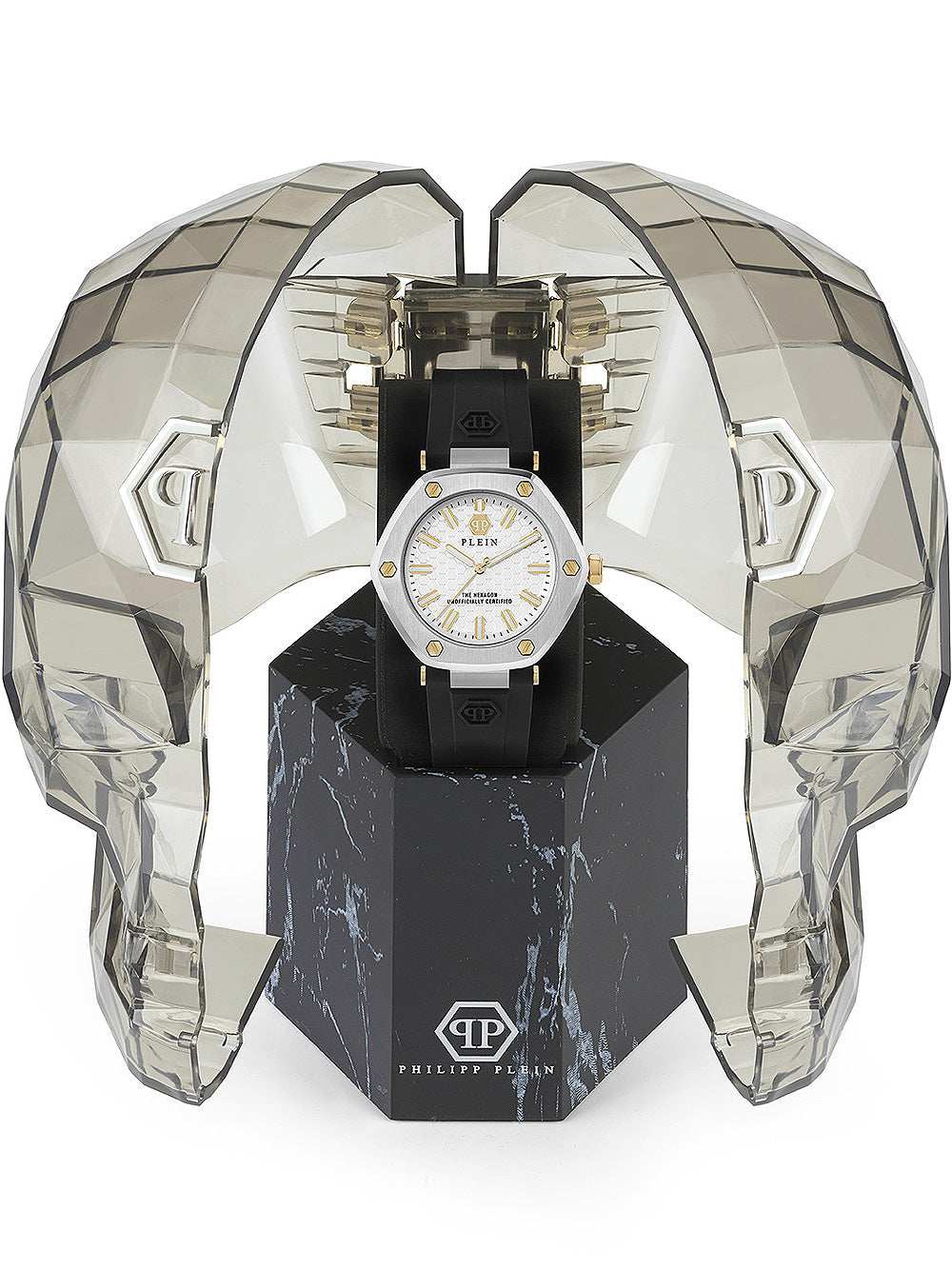 Philipp Plein PW1BA0223 The Hexagon moteriškas laikrodis 38mm 5ATM