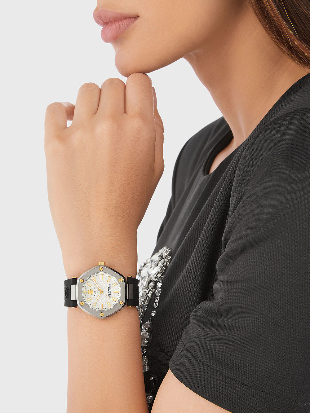 Philipp Plein PW1BA0223 The Hexagon moteriškas laikrodis 38mm 5ATM
