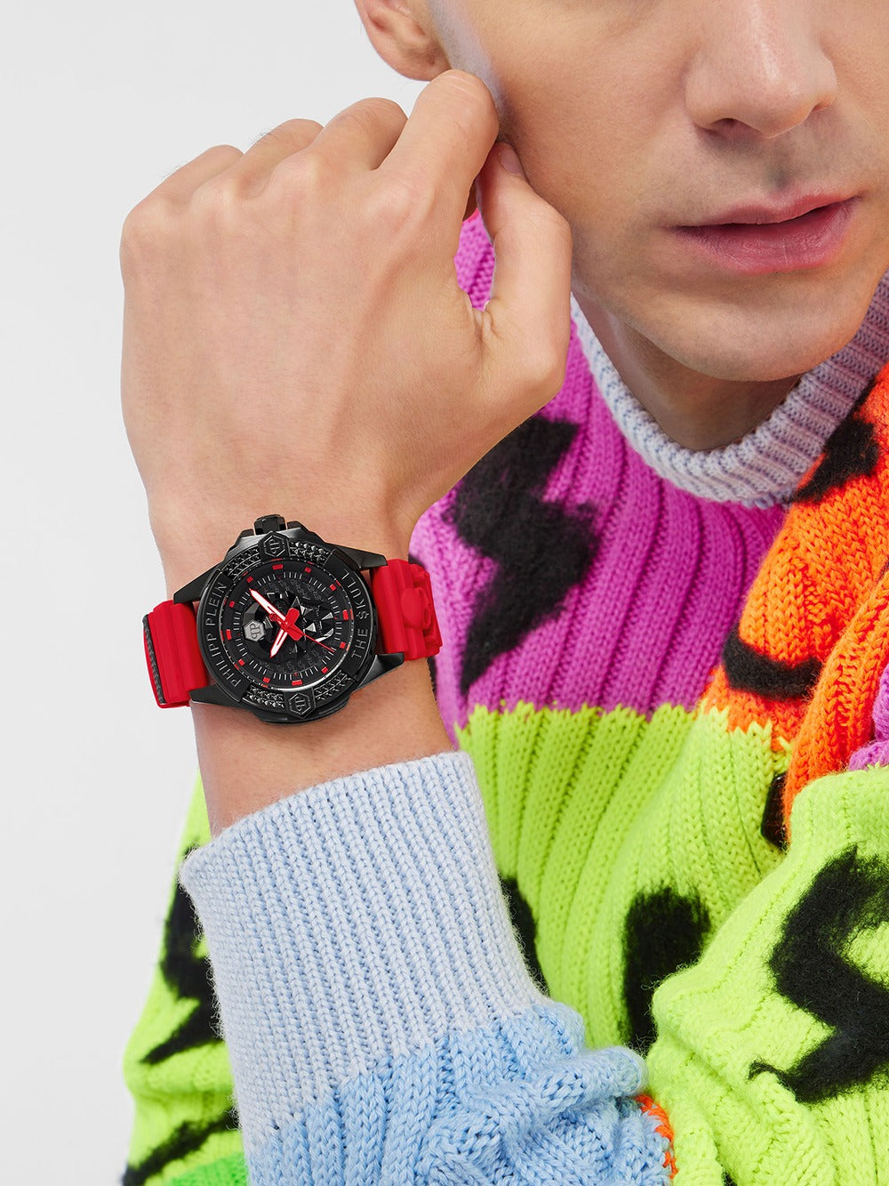 Philipp Plein PWAAA2424 vyriškas laikrodis The Skull 47mm 5ATM