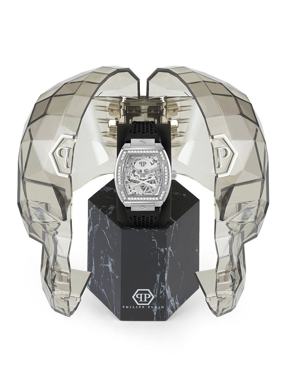 Philipp Plein PWBAA1323 vyriškas laikrodis The Skeleton Automatic 44mm 5ATM